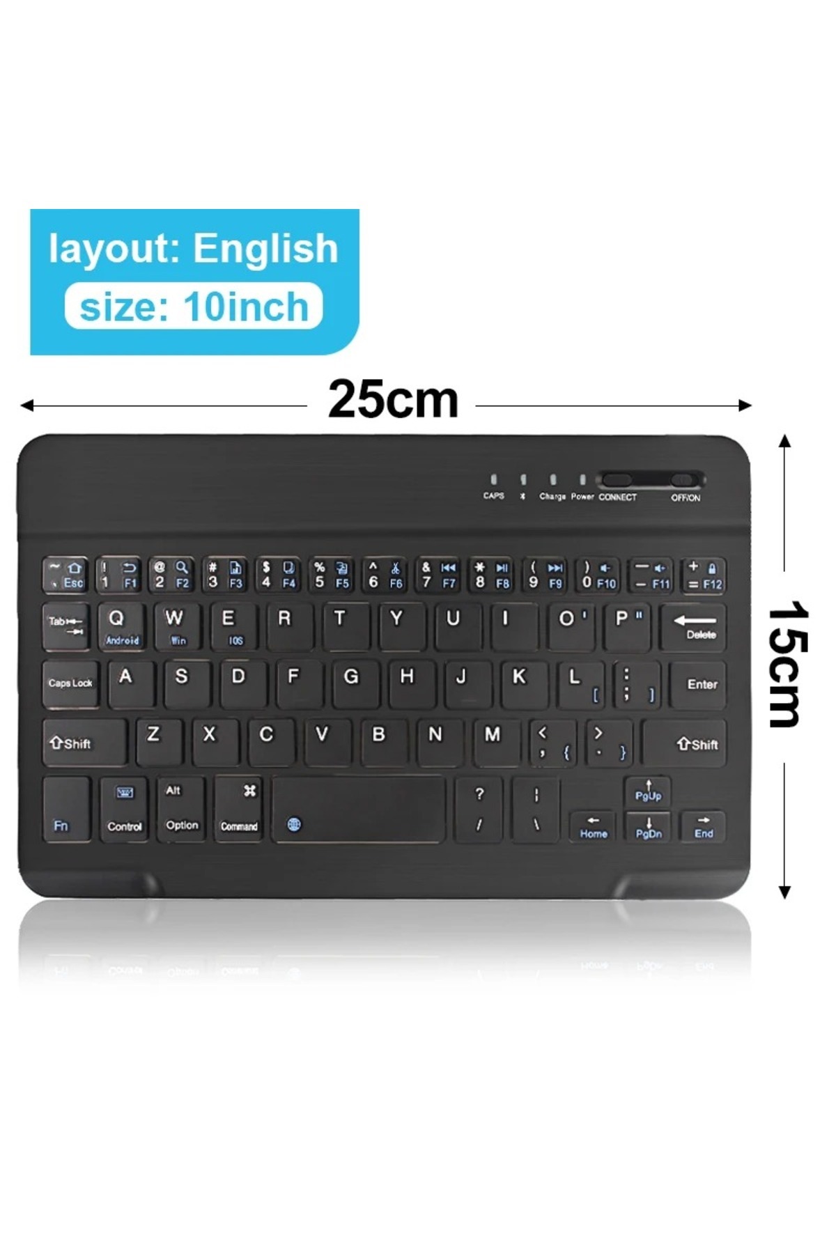 Kebidumei-BK 10inch Dual Bluetooth Numeric Keypad Dual-Mode Bluetooth+2.4G Wireless Keyboard K35 Digital Keybo 1
