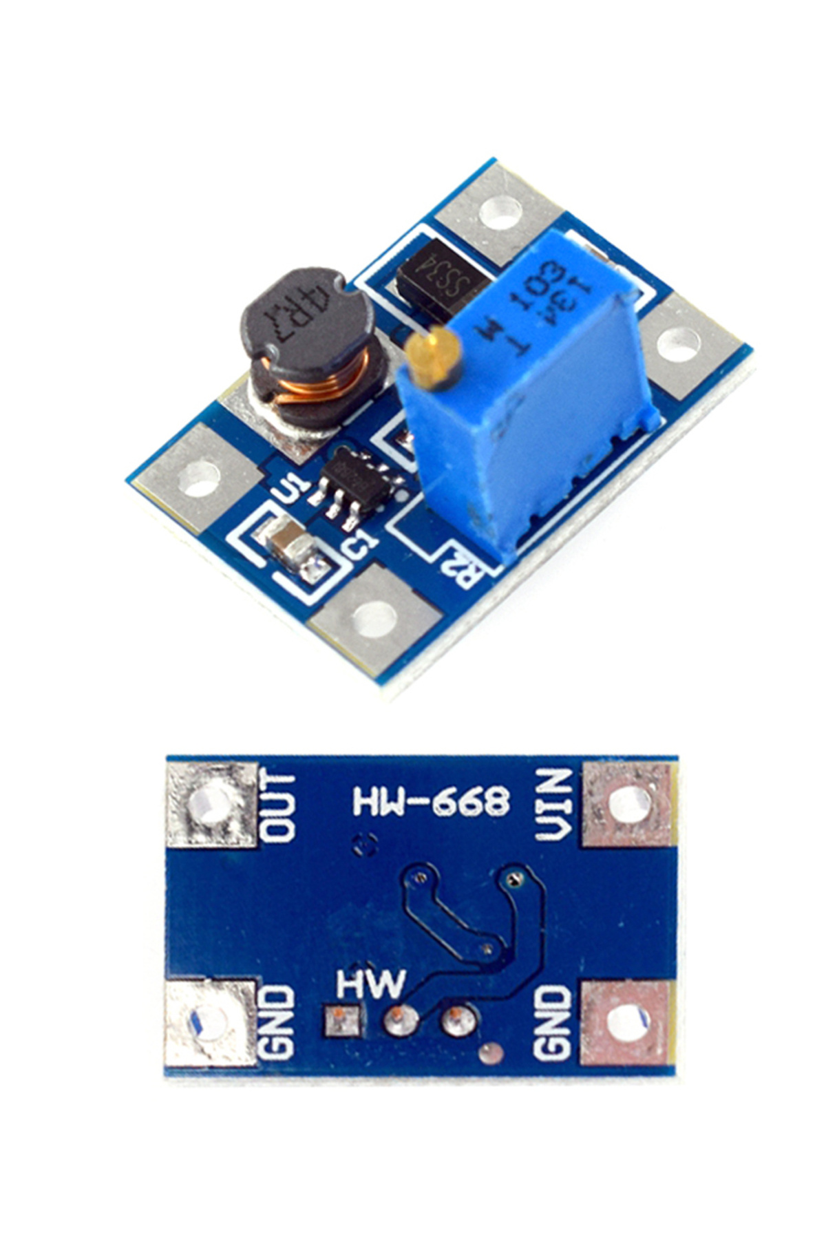 Choice-SX1308 DC-DC 2-24V to 2-28V Step Up Adjustable Power Module Step Up Boost Converter Large current 2A 6