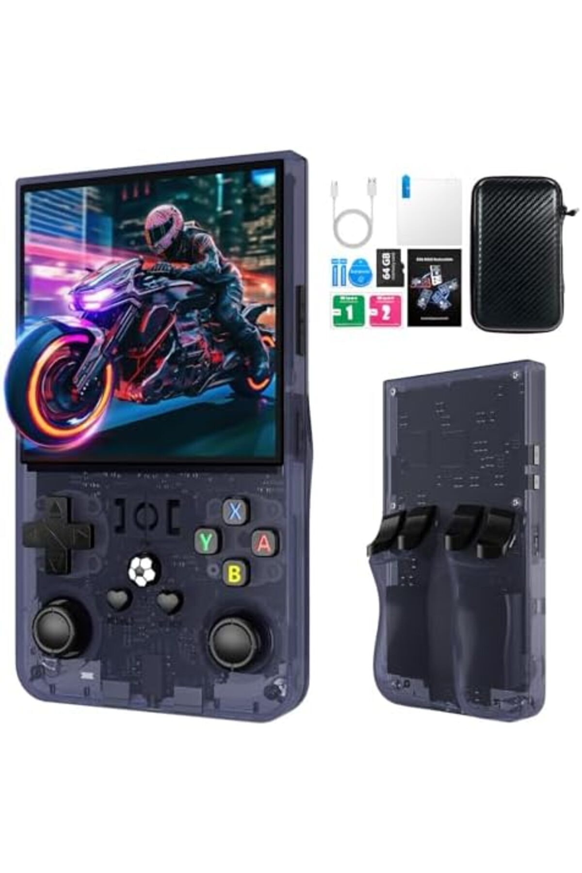 Generic-2025 New R36MAX Retro Handheld Game Console, 4.0 Inch IPS Screen Retro Gaming Console 2