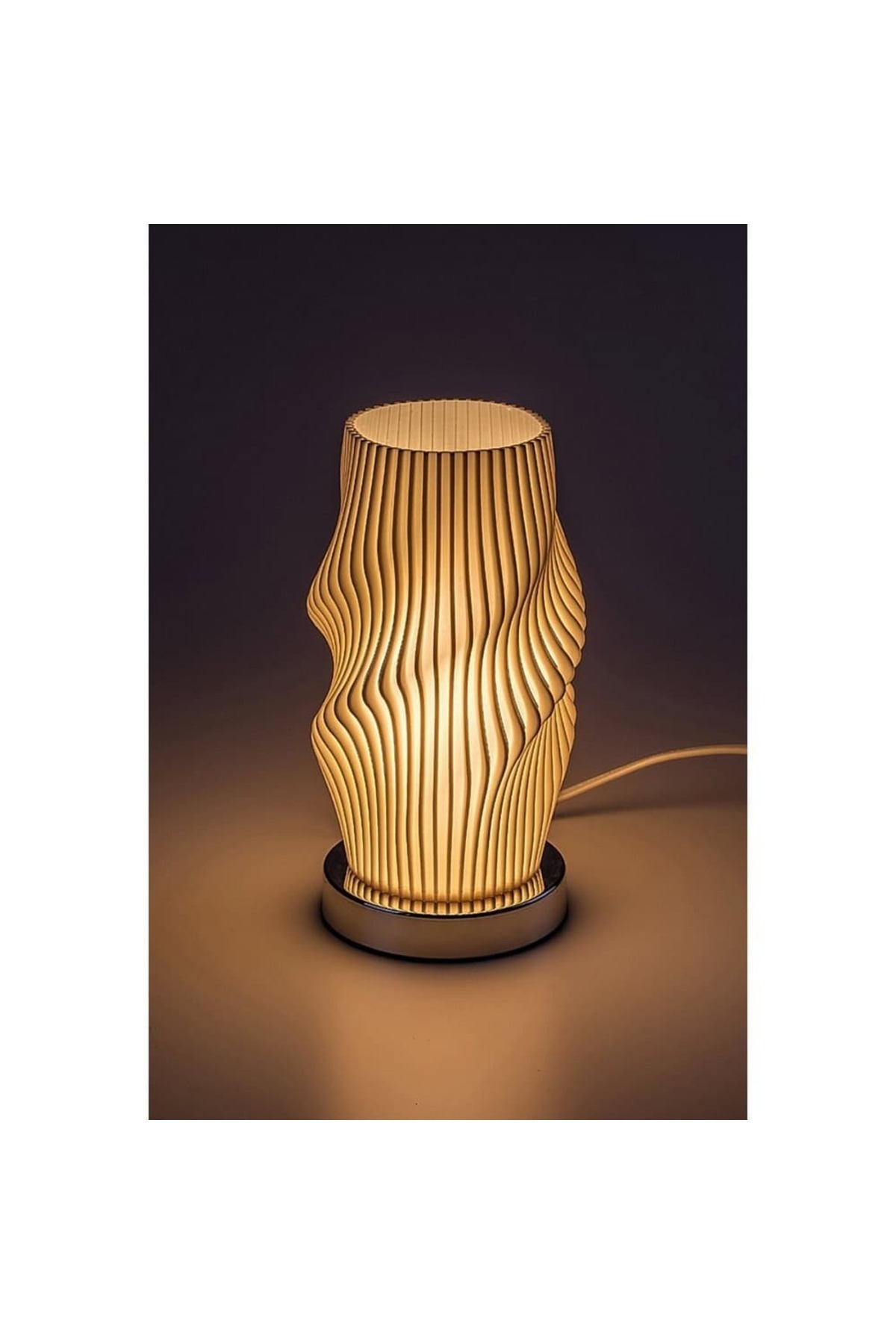 Rabalux-Table lamp, made of metal, plastic lampshade, wavy surface, a light source with a socket ... 4