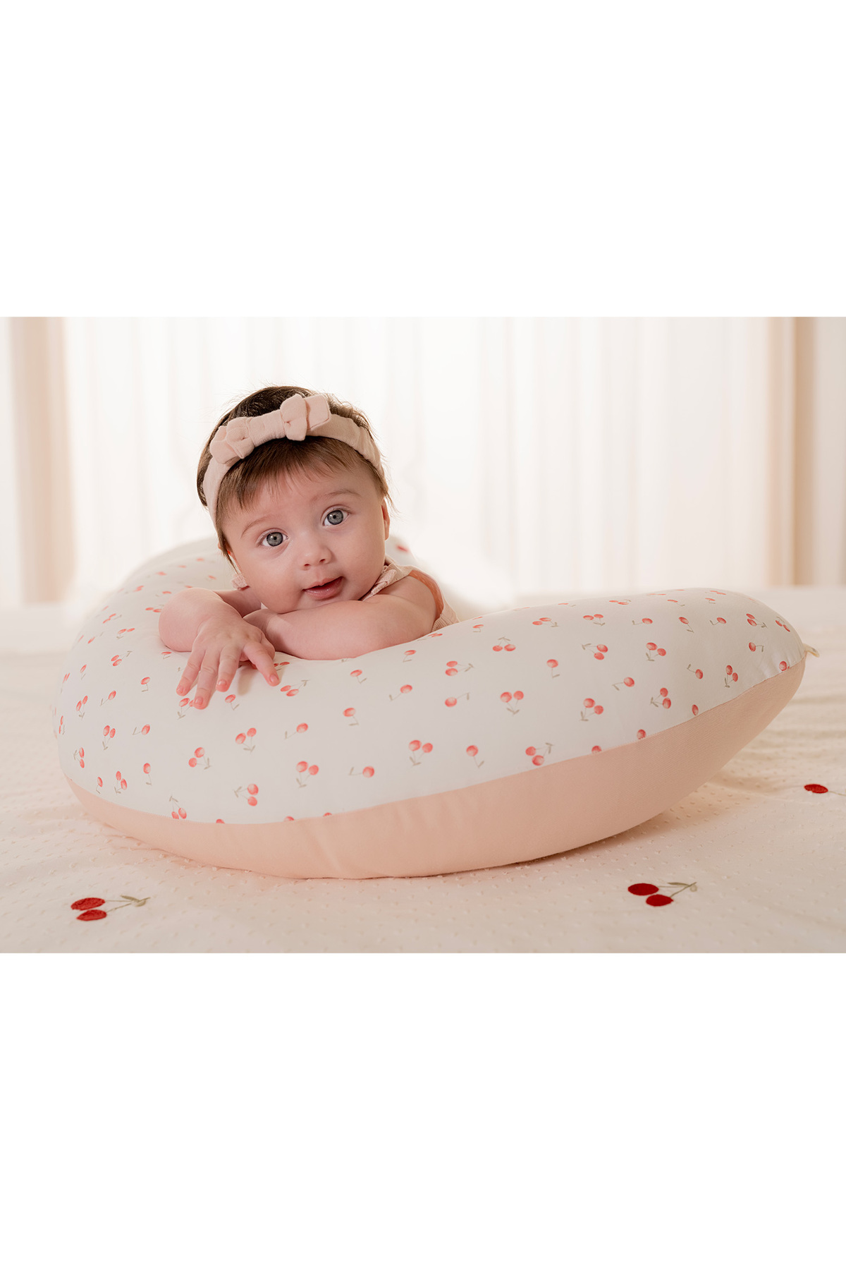 Chakra Cherry Boom Emzirme Yastığı Vanilya/Pembe fotoğrafı 2 (önizleme)