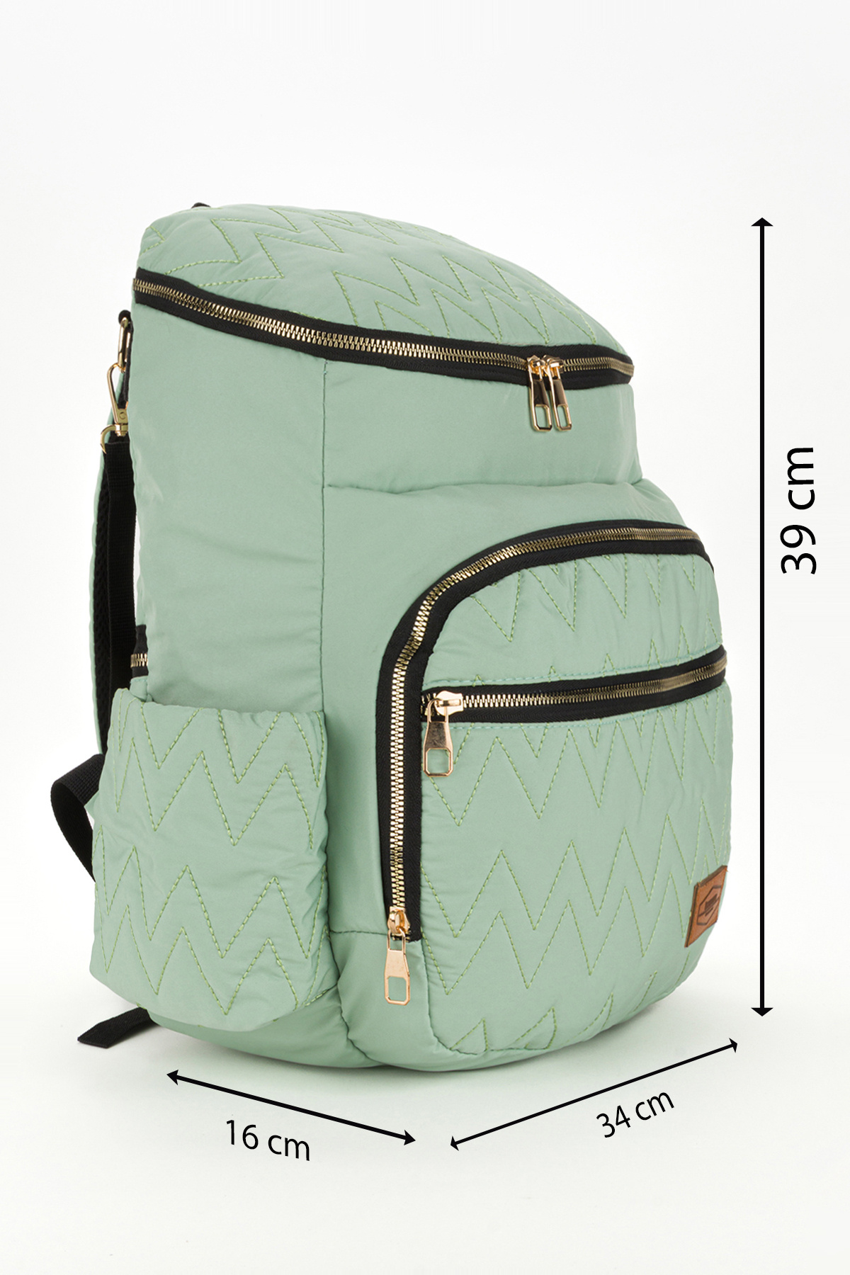 Disanuva Nakışlı Bondit Hafif Kumaş Anne Bebek Bakım Çantası Termoslu Biberon Cepleri fotoğrafı 2 (önizleme)