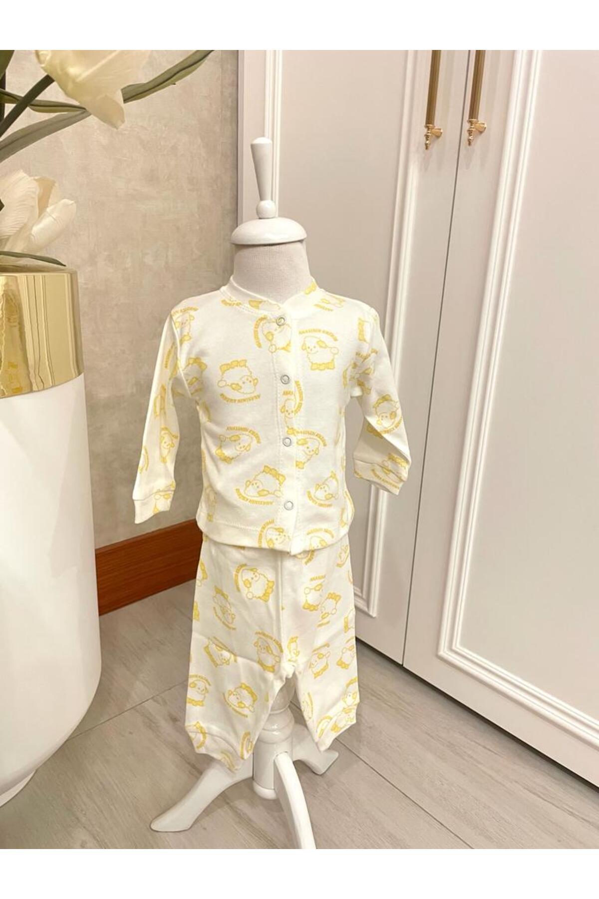 İPGON KUZUCUKLU BEBEK PİJAMA TAKIMI 3-6 AY fotoğrafı 2 (önizleme)