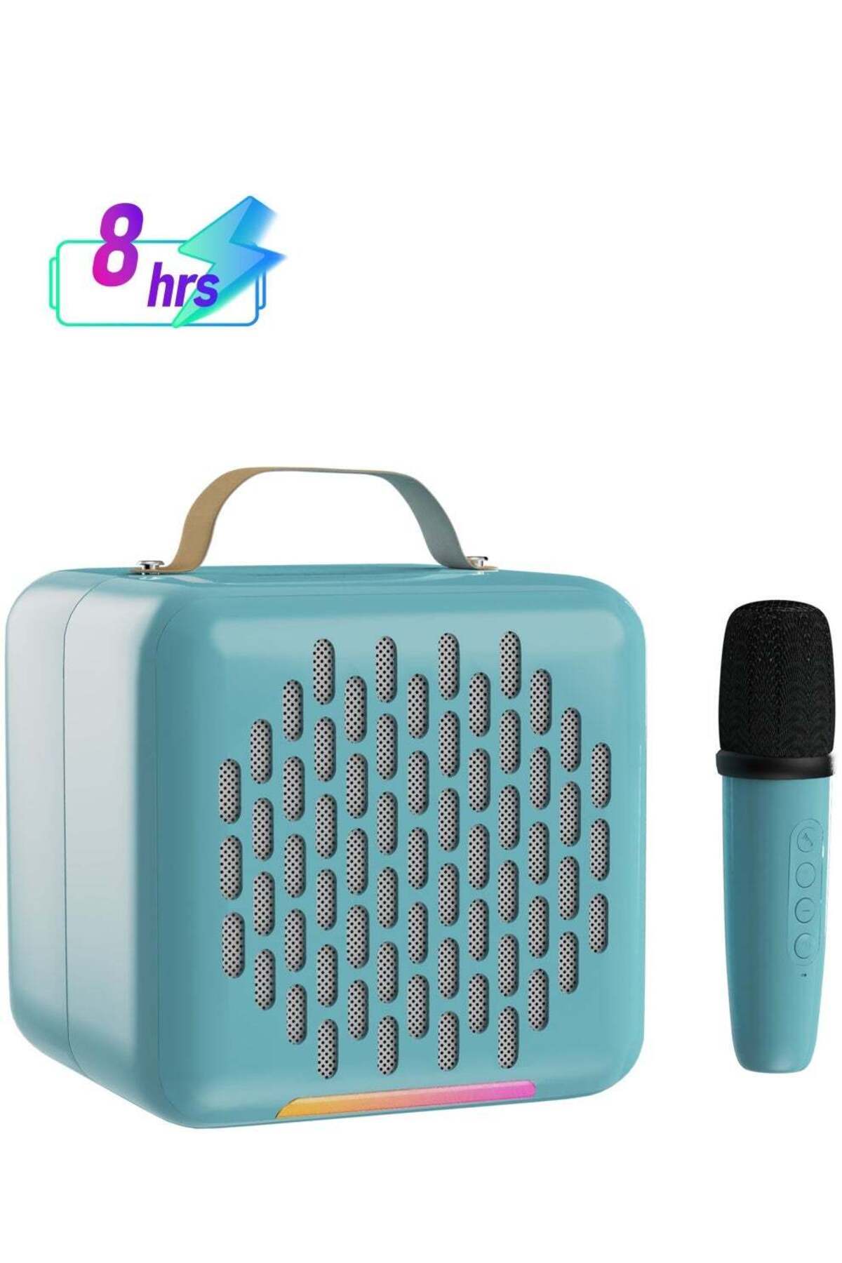 Faster-Rock Box Portable Bluetooth Speaker - Karaoke Speaker with Wireless Mic – Mini Party Speaker with 1