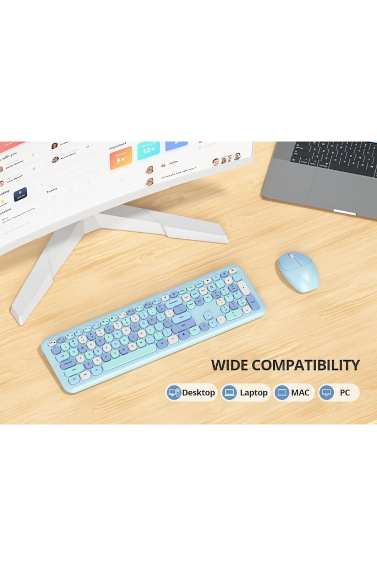 onix-Set Tastatura si Mouse, Onix, Bluetooth, Negru/Rosu, 1600 DPI 3