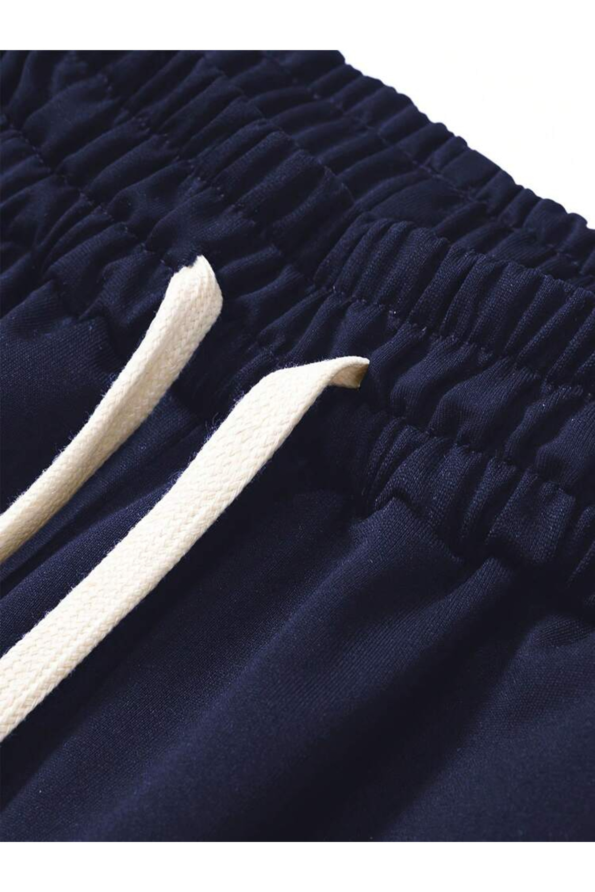 aynewmoda-Men's Plus Size Drawstring Sweatshirt and Jogger Set for Spring and Autumn 3