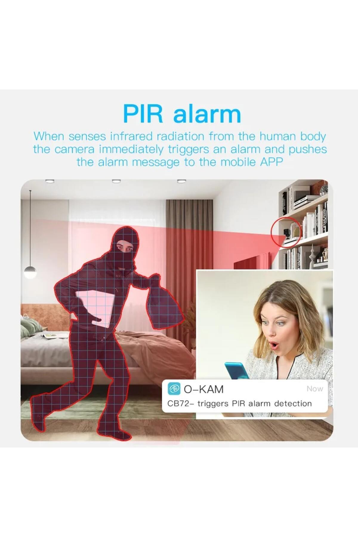OEM-Mini 4G Surveillance Camera with PIR motion detection, invisible IR, remote monitoring 3