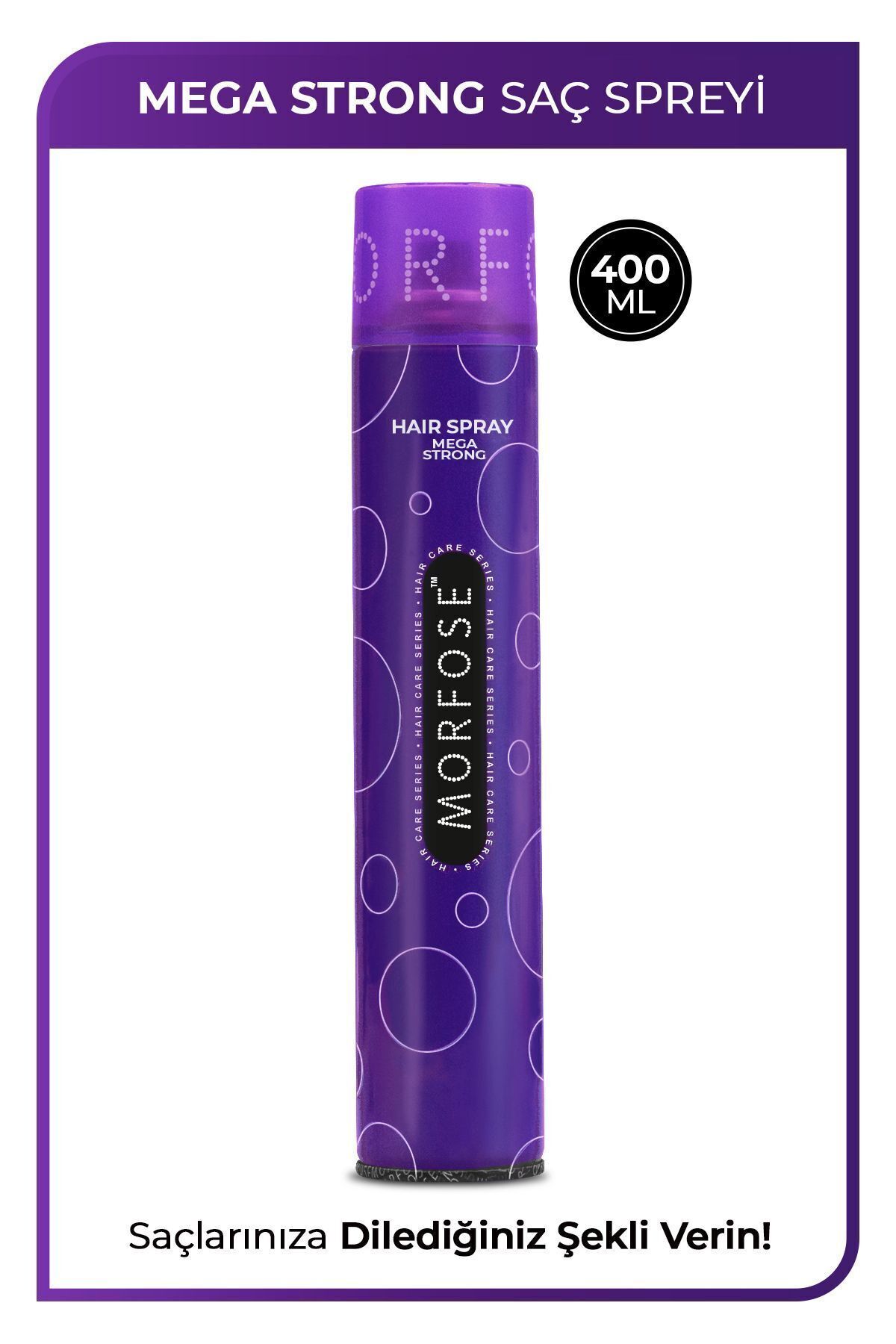 Morfose SAÇ SPREYİ 400ML MEGA STRONG MOR