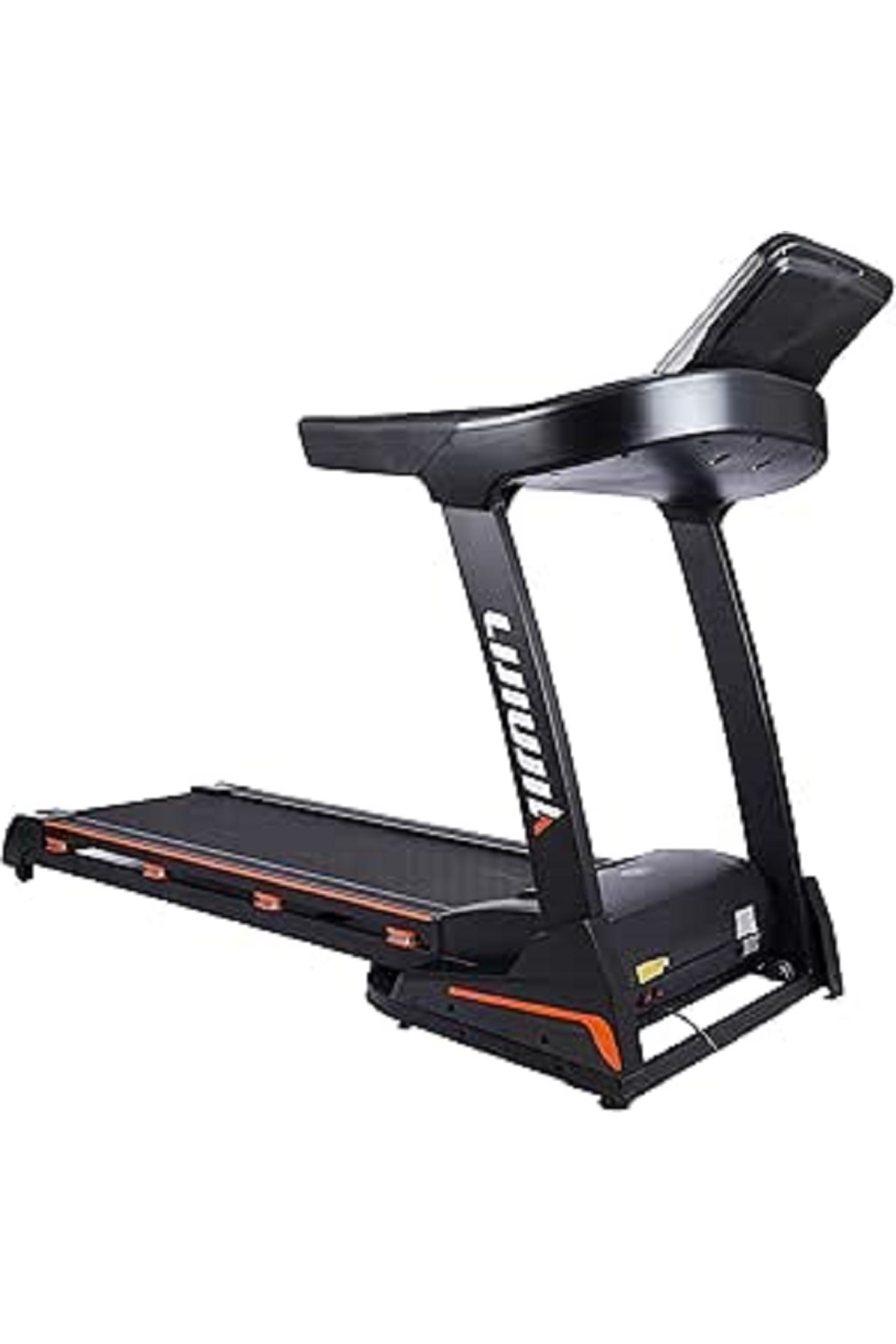 سير مشي قابل للطي بعجلات ، أقصى وزن 120 كجم ، محرك 3.5 حصان موديل 109A أسود