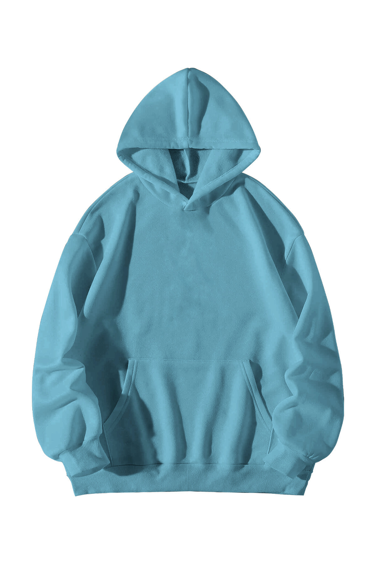 Bebe Mavisi Kadın Erkek Oversize Kapşonlu Kanguru Cepli Zeta Tau Baskılı Sweatshirt — آبی SCRZETATAUH — تصویر 2 از 2