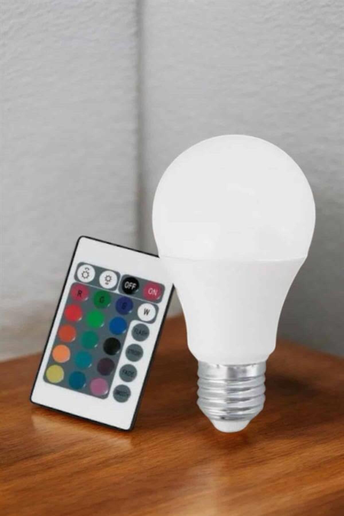 Ronanna RGB Led Lamba Led Işık Ampul Renk Değiştirebilen 100 Watt