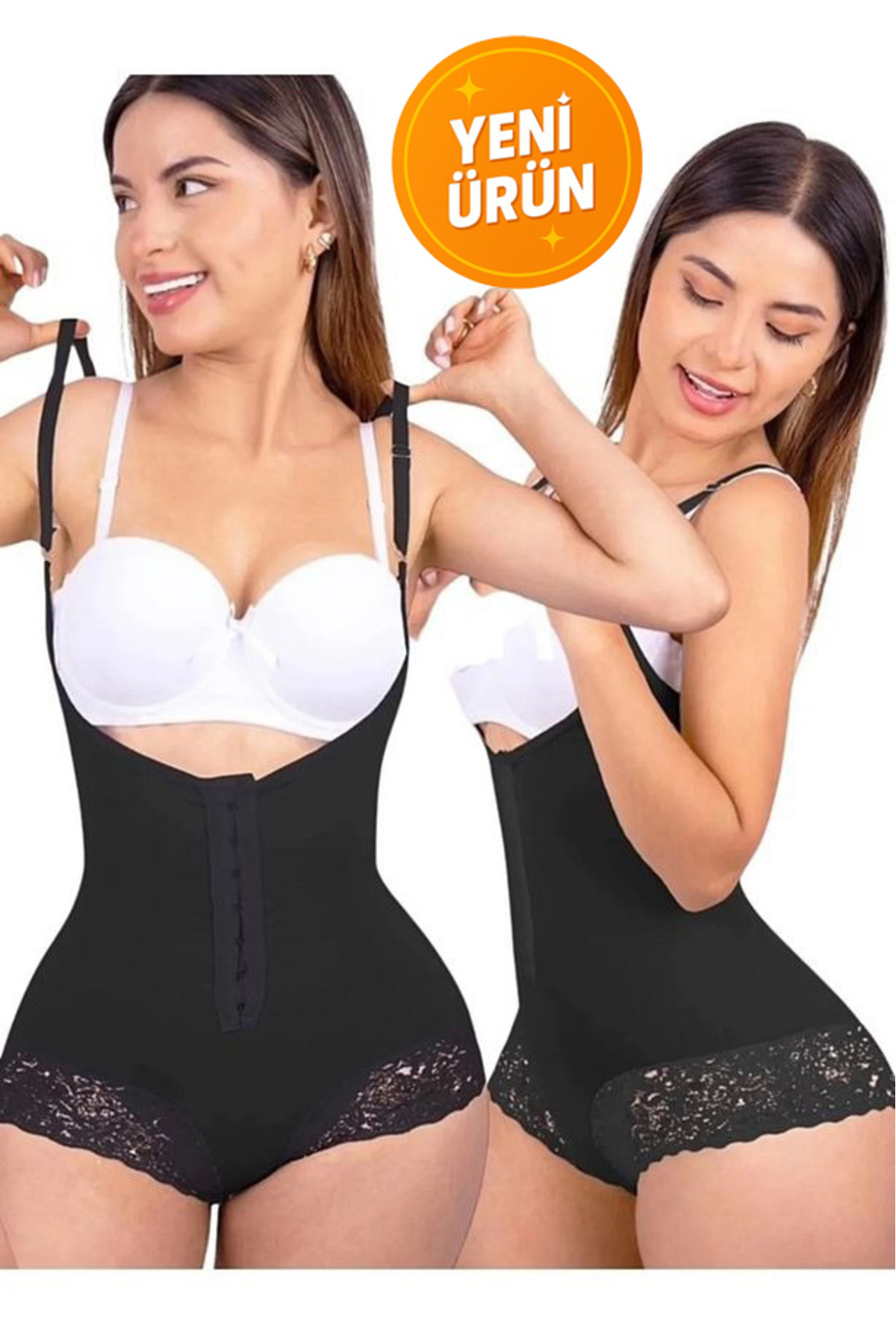 SWEAT FAST-Adjustable Gathering Body with Lace Detail – Snap Fasteners, 3-Level Agarbles, Suitable for Daily Use 4