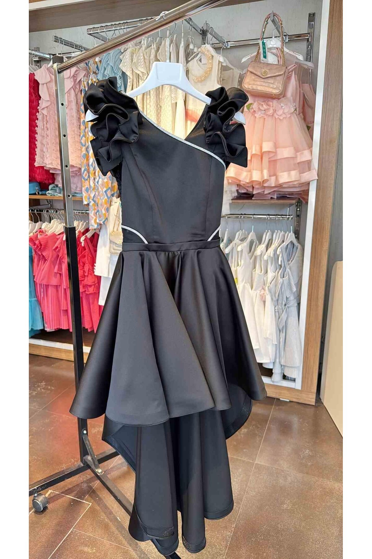 moona kids 10-15 Yaş Kız Çocuk Saten Abiye