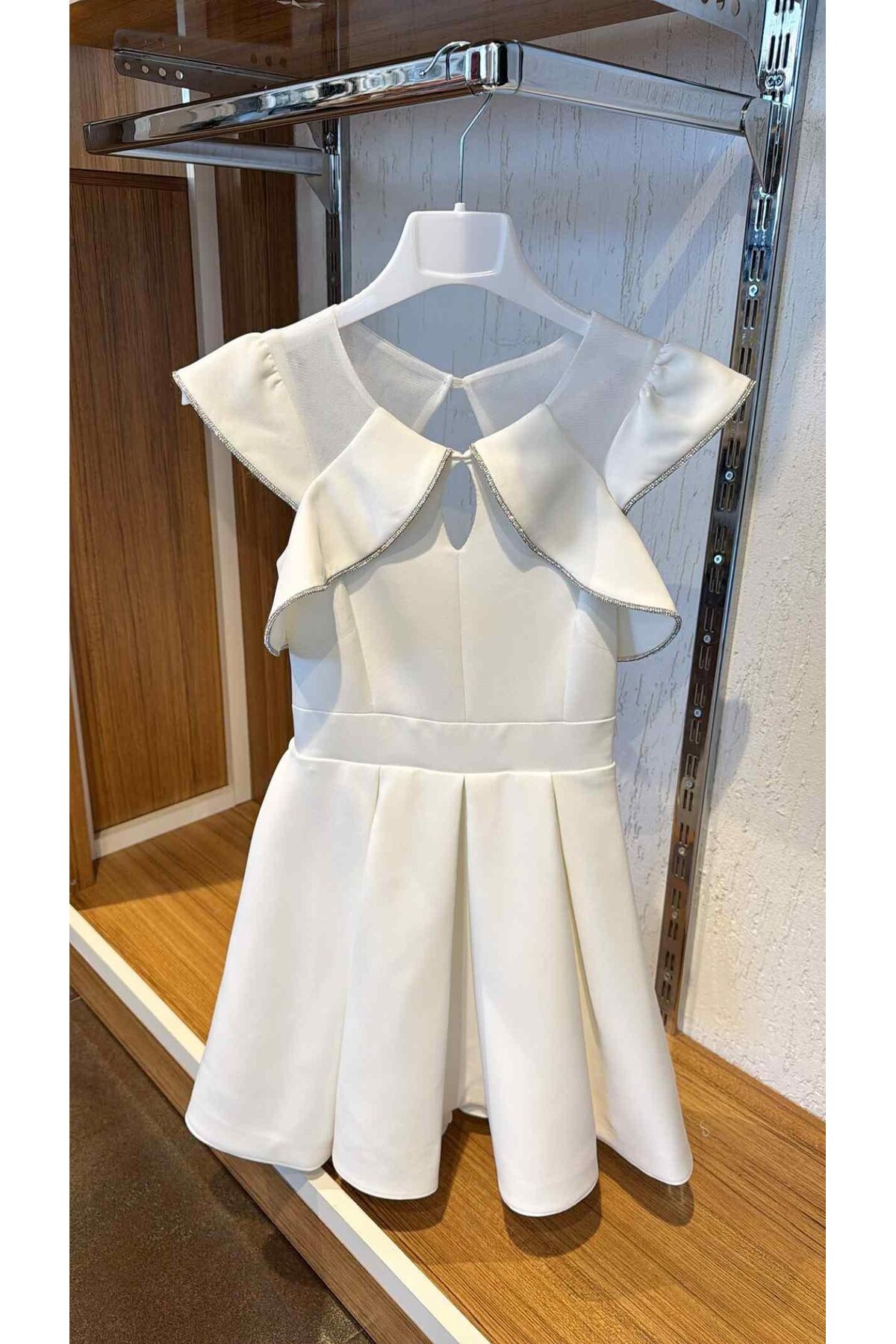moona kids 10-15 Yaş Kız Çocuk Abiye Krem