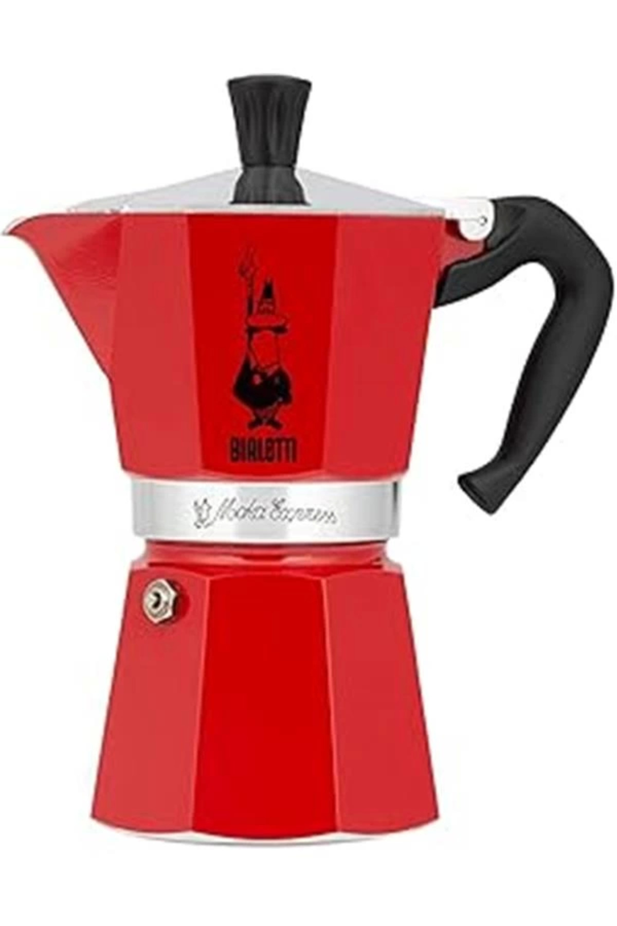 AyrStore 4942 Moka Express Kahve Pişirici, 3 Bardak, Kırmızı
