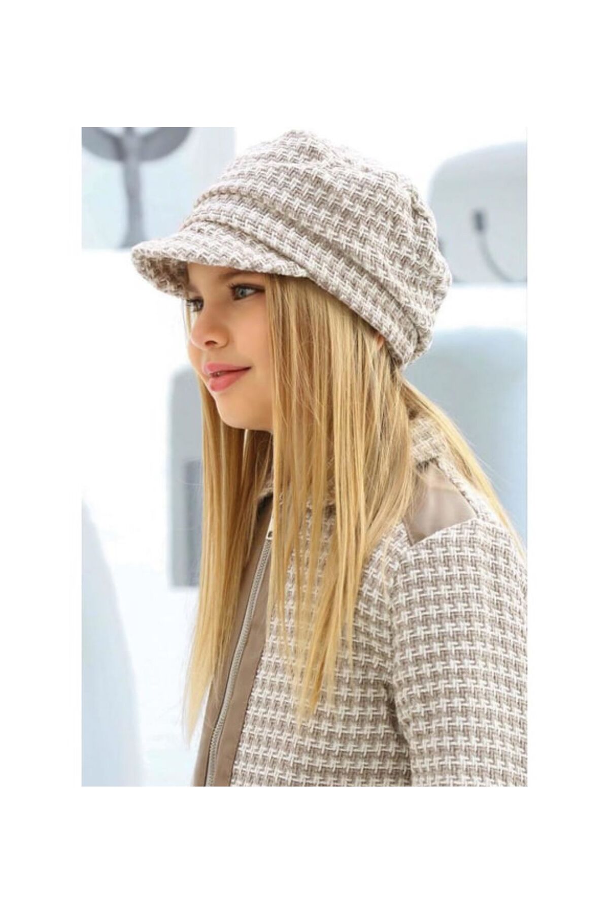 KOKOŞ BEBEK Şanel Kumaş Deri Detaylı Ceket & Deri Pantolon & Şapka | 3’lü Kombin | 3-12 Yaş fotoğrafı 5 (önizleme)