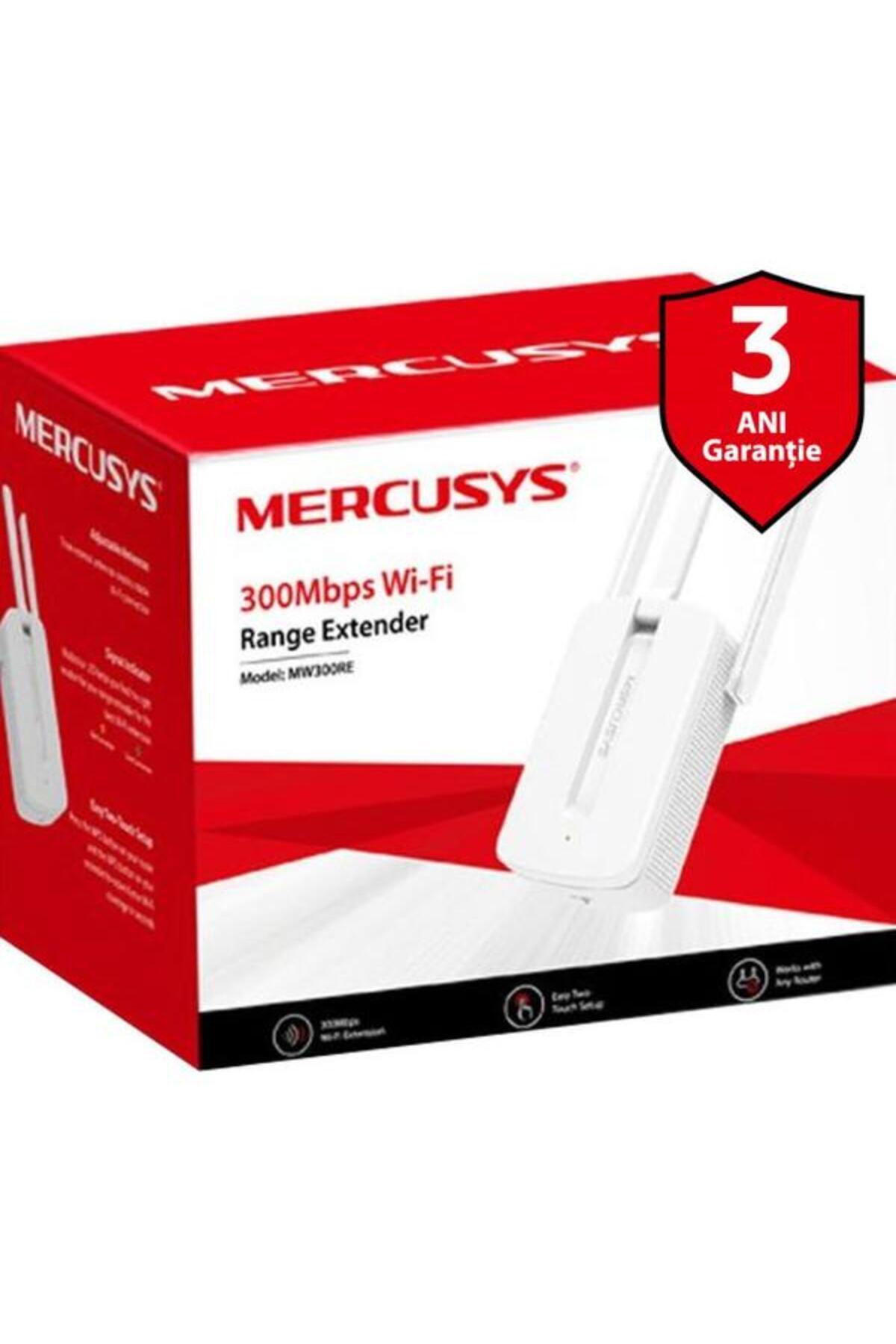 Mercusys-Range Extender wireless MW300RE, 300 Mbps, 2 external antennas, 2.4 GHz 3