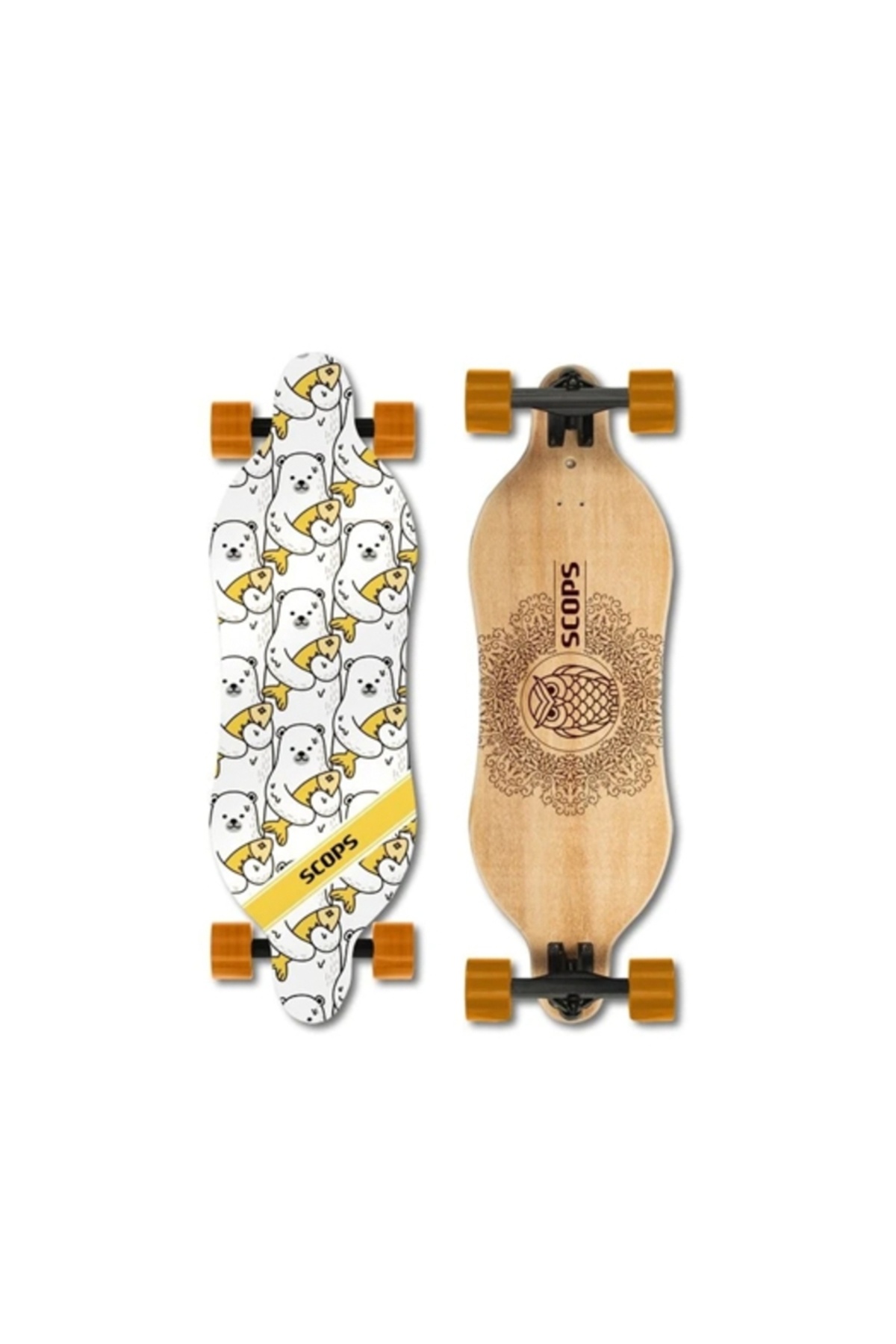 SCOPS Glacier Ride Cruiser Longboard - Ahşap Kaykay