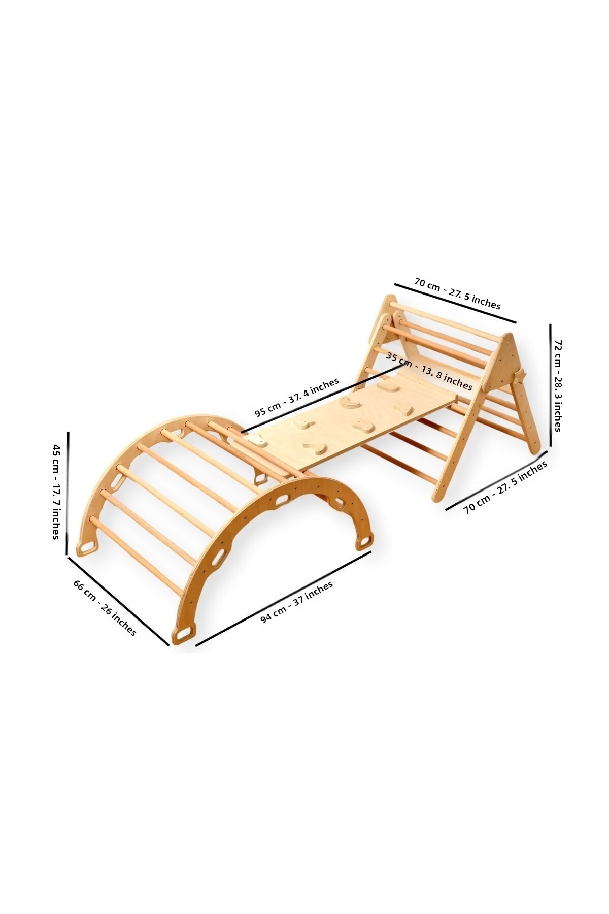 ست صخره‌نوردی پیکِلر | ست کامل مونته‌سوری و بالش | مثلث و کمربند و رمپ و بالش