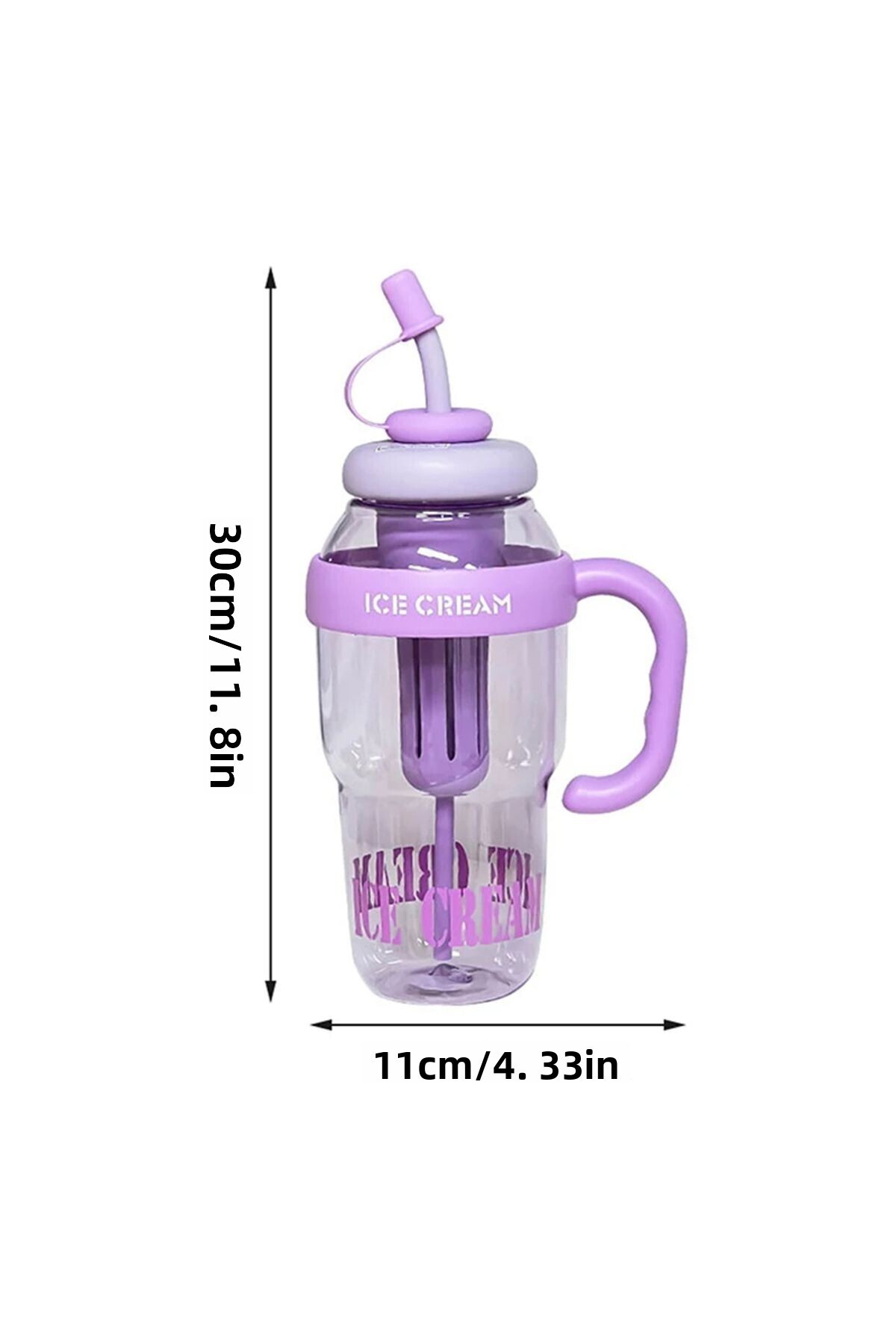 Getmaxxx-Ice Bottle - Flask with Straw 2