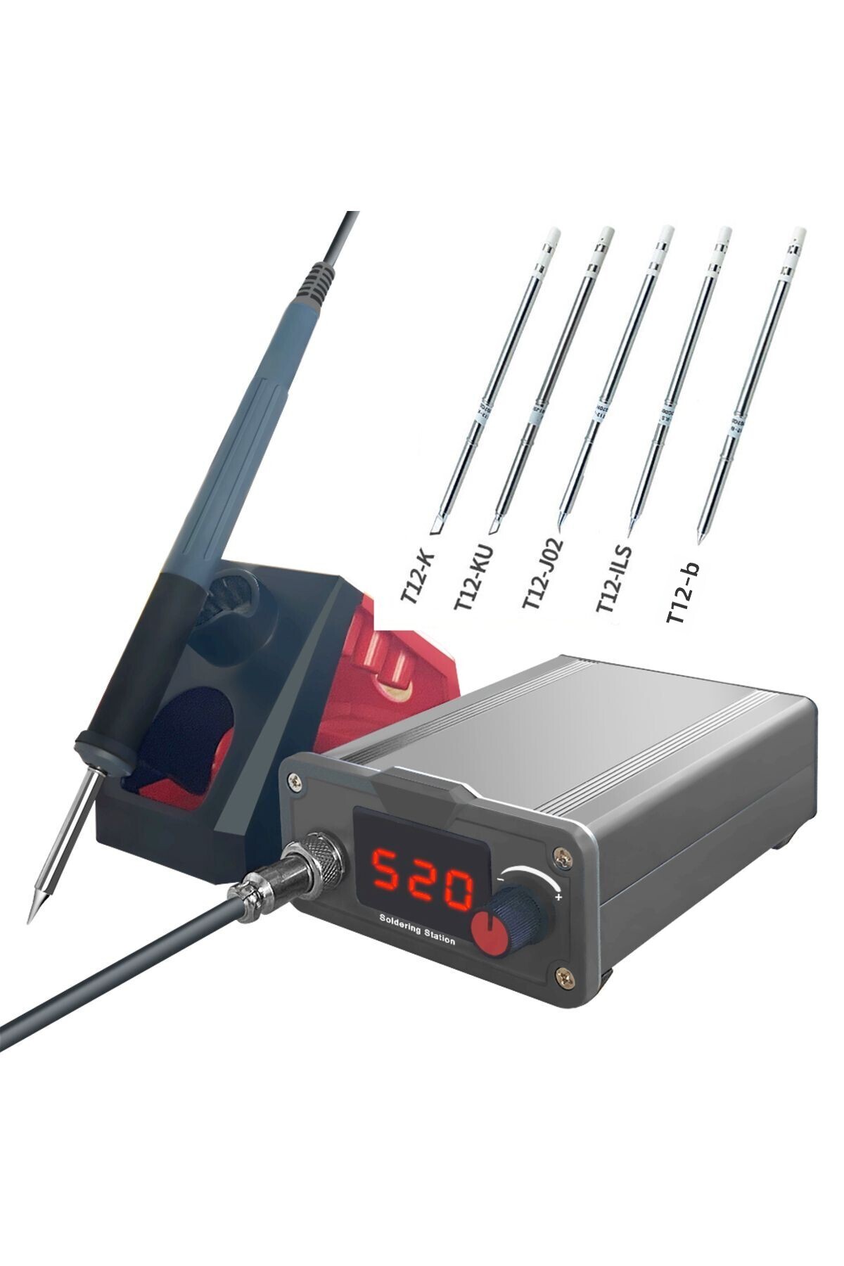 lefavor-T12 Soldering Iron  Station 1.3inch LCD Screen Multi-function Portable Bga Rework Station... 7