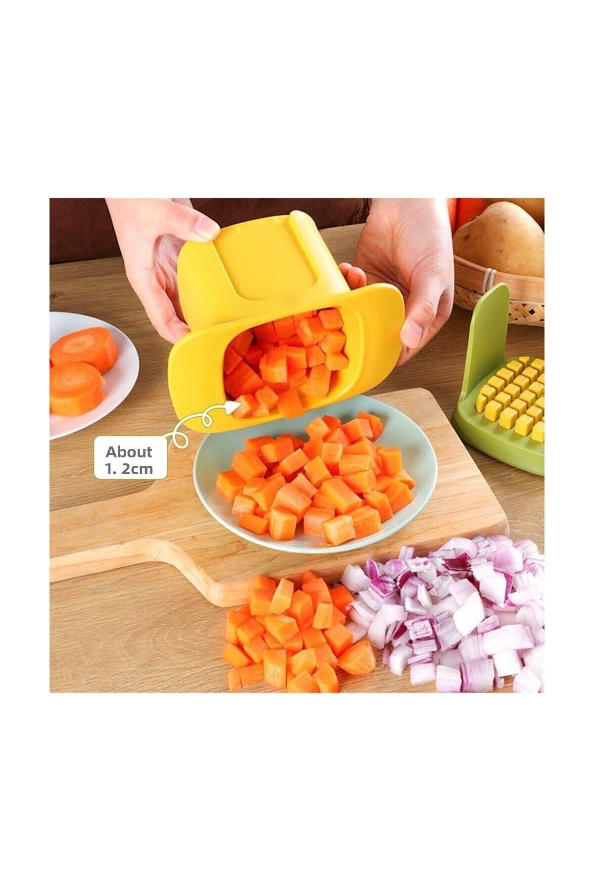 MorPort-Practical Vegetable and Fruit Chopper I Vegetable Slicer I Vegetable Chopper I Fruit Slicer 4