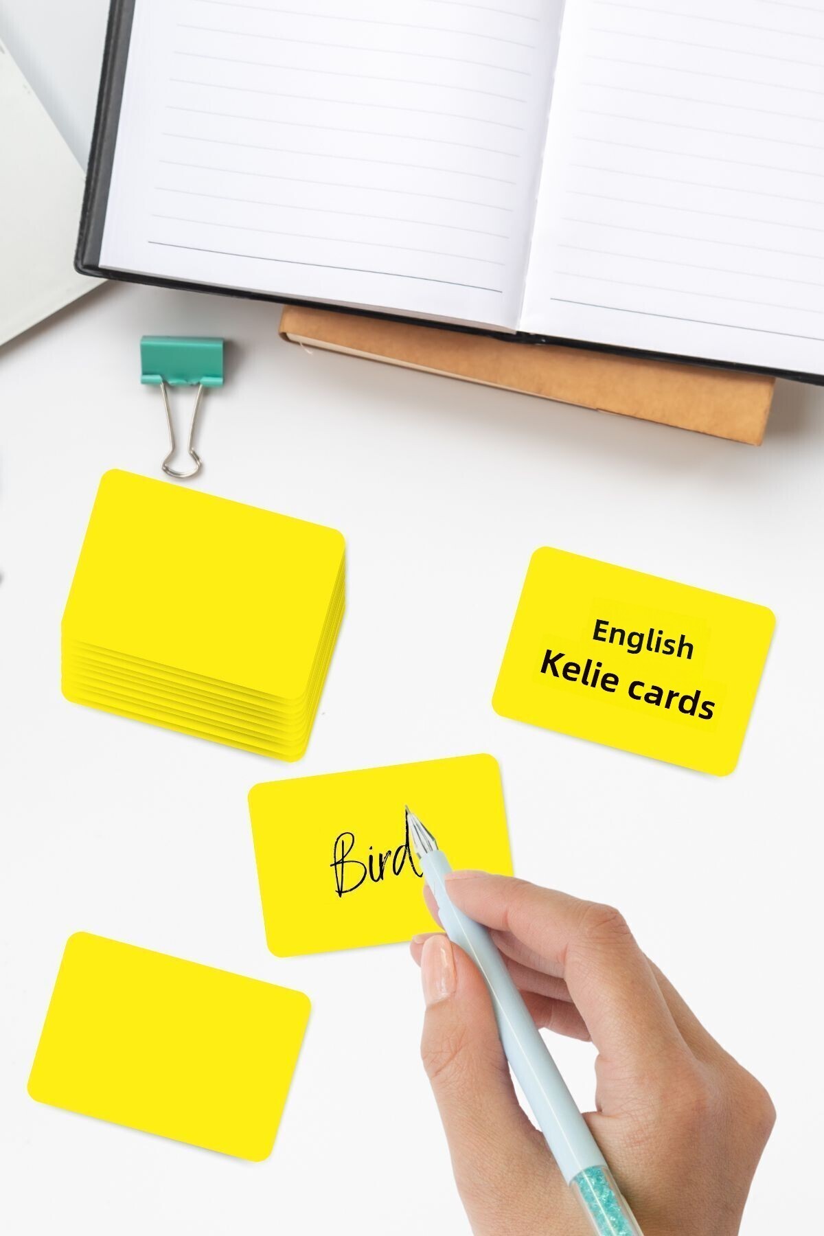 Copyder-500 Unprinted Yellow Words Note Cards - Multi-Purpose for Memory and Note Taking, Boxed 2