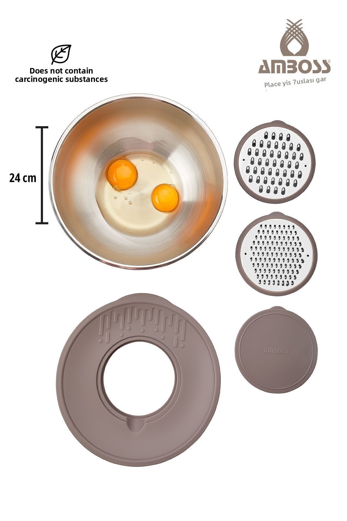 Amboss-Satin 5 Piece Bowl Set Gray Sat-8514 3