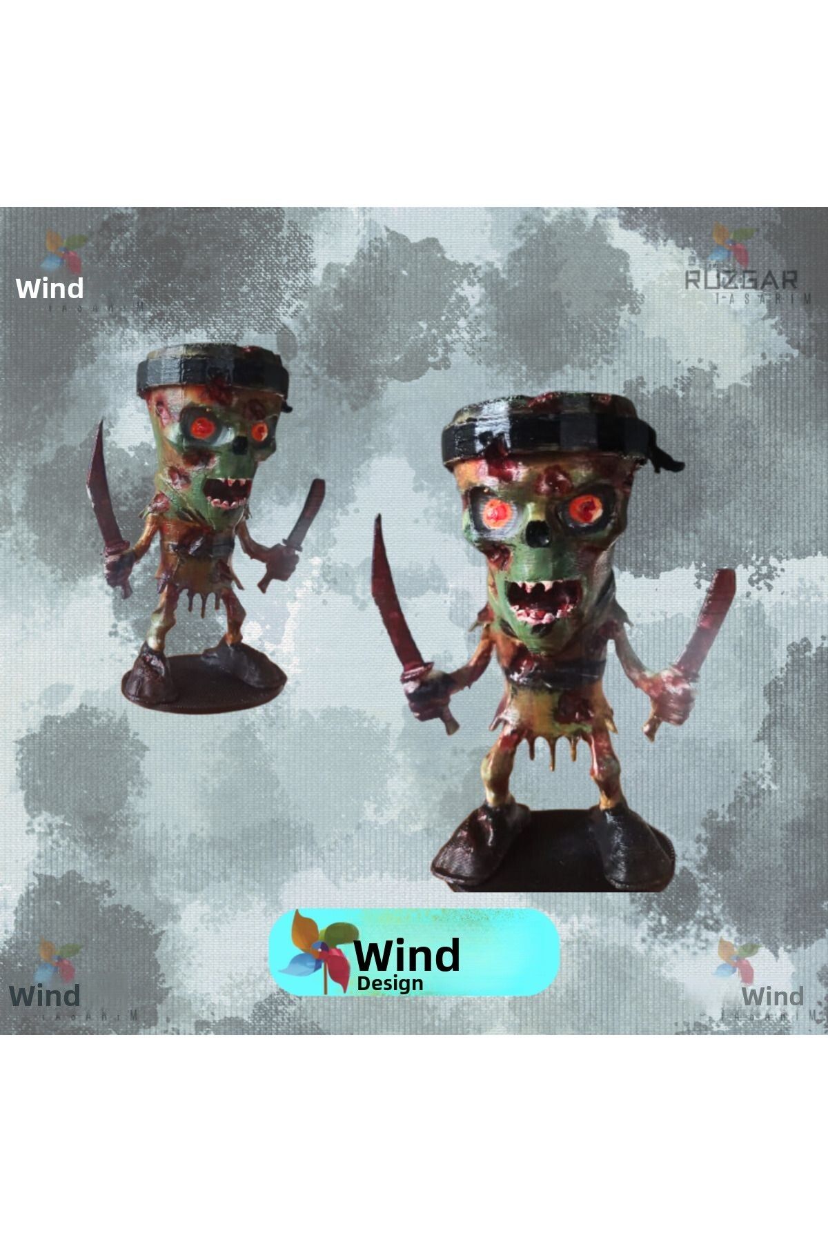 Rüzgar Tasarım-Cappuccino Assassin Zombie 12 cm Figure - Zombies Brainrot Tung Tung Tung Sahur Character 3