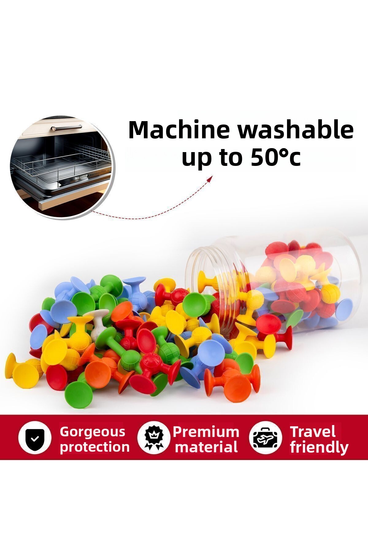 بلوک‌های لگو مولکول وکیوم ۲۵ تکه، اسباب‌بازی آموزشی حسی و فیدجت