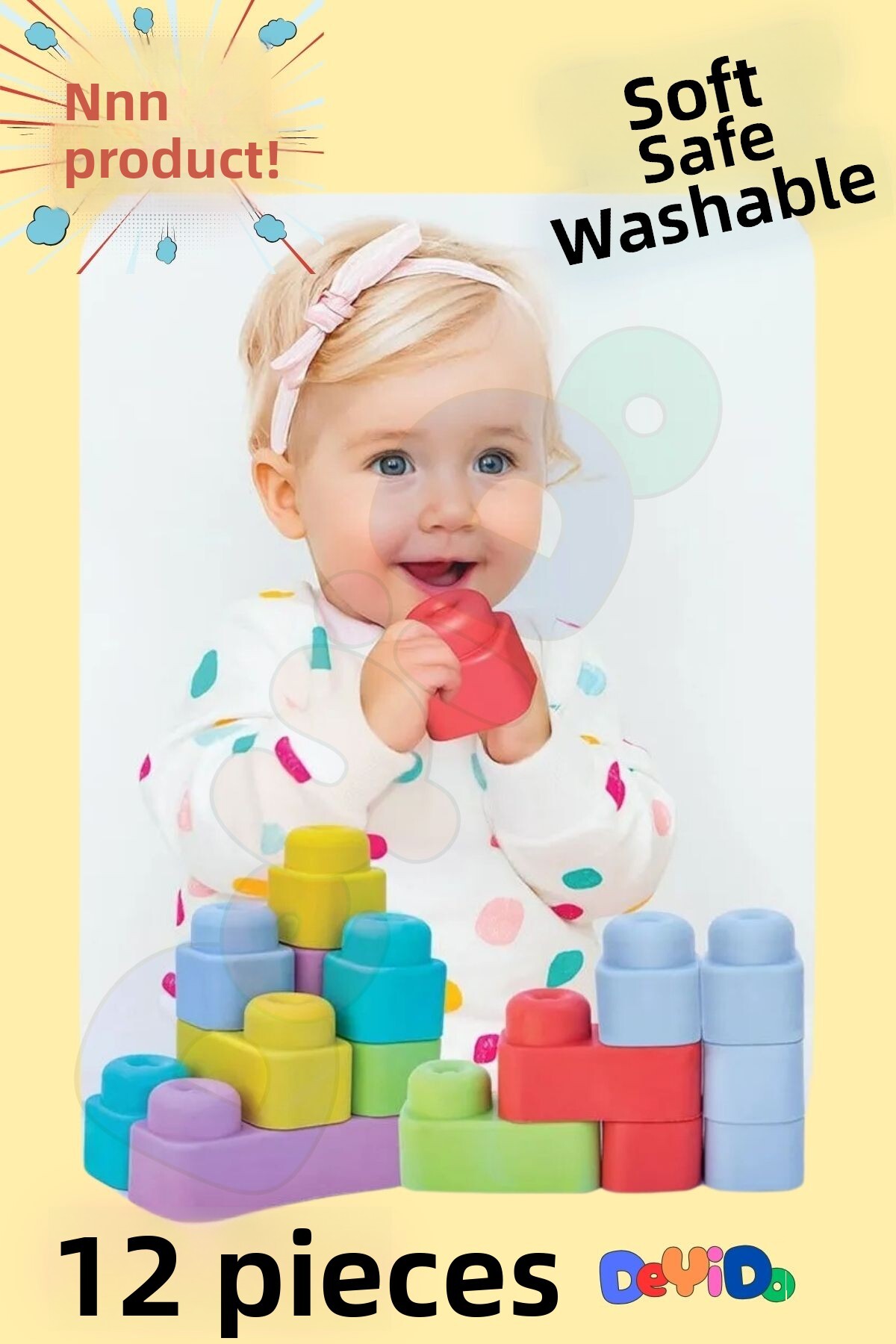 سفت سفت بیگ بلاک لِه ست ۱۲ تکه اسباب‌بازی‌های آموزشی