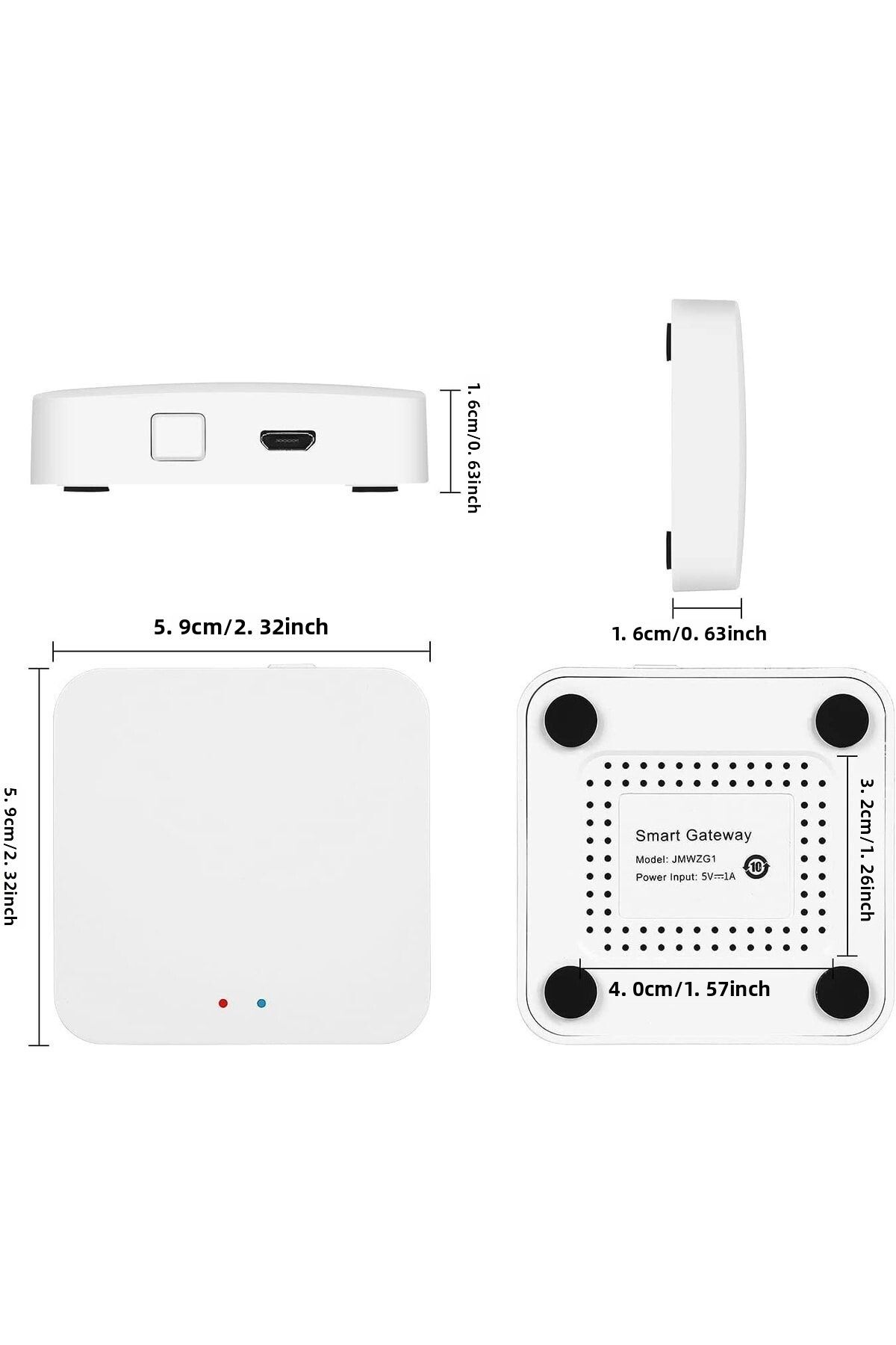 HECTOR EMPORİUM-Tuya Zigbee Gateway، محور البوابة الذكية Teekar متوافق مع جميع الأجهزة الذكية Zigbee 3.0، Smart E 2