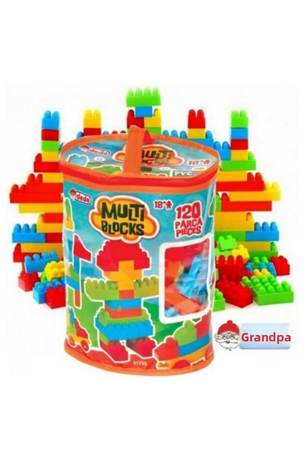 بازی آموزشی چندتکه، بلوک‌های آموزشی ۱۲۰ تکه، اسباب‌بازی ساختنی بلوکی، اسباب‌بازی کلیک‌دار