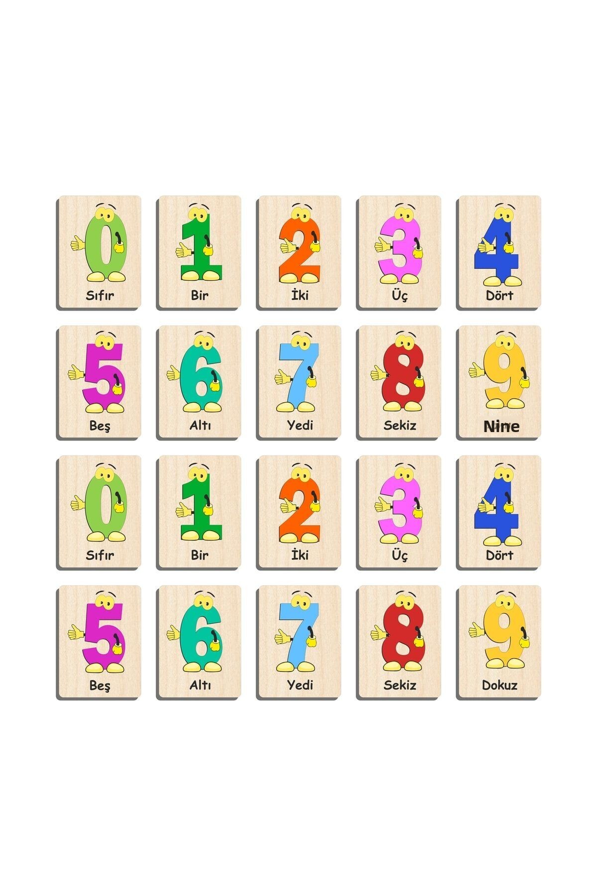 Ahtek-Wooden Puzzle Intelligence Cards Matching Game Memory Card Puzzle Set of 3 5