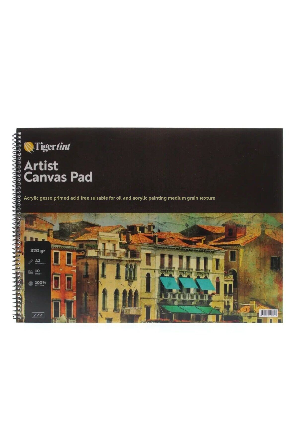 Tigertint-Artist Canvas Pad Canvas Notebook A3 10 Sheets 2