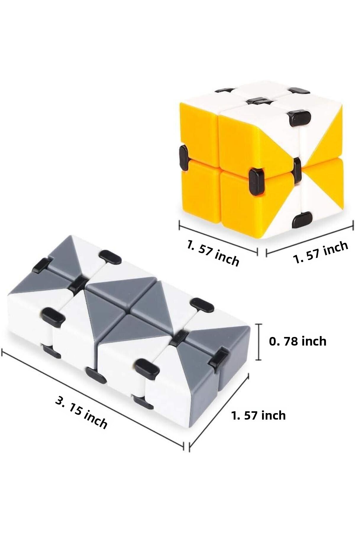 کیوب بی‌نهایت رنگارنگ، کیوب ابدیت، کیوب جادویی، مکعب استرس‌شکن فیدجت، اسباب‌بازی تسکین‌دهنده استرس، ۱ عدد