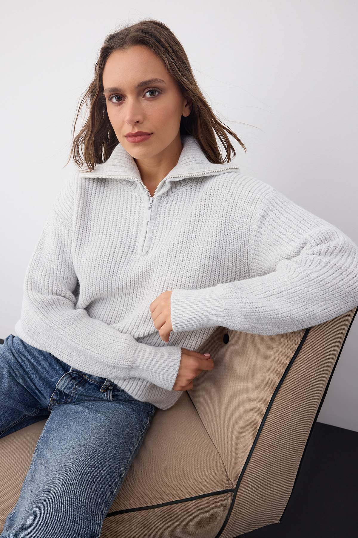 toraya　enfold&amp;MARNI ニットセット Trendyolmilla Wardrobe Essentials Antrasit Yumuşak Dokulu Triko