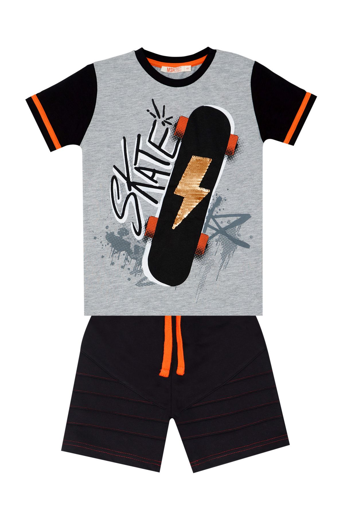 MSHB&G-Thunder Skate T-Shirt-Shorts-Set für Jungen 3