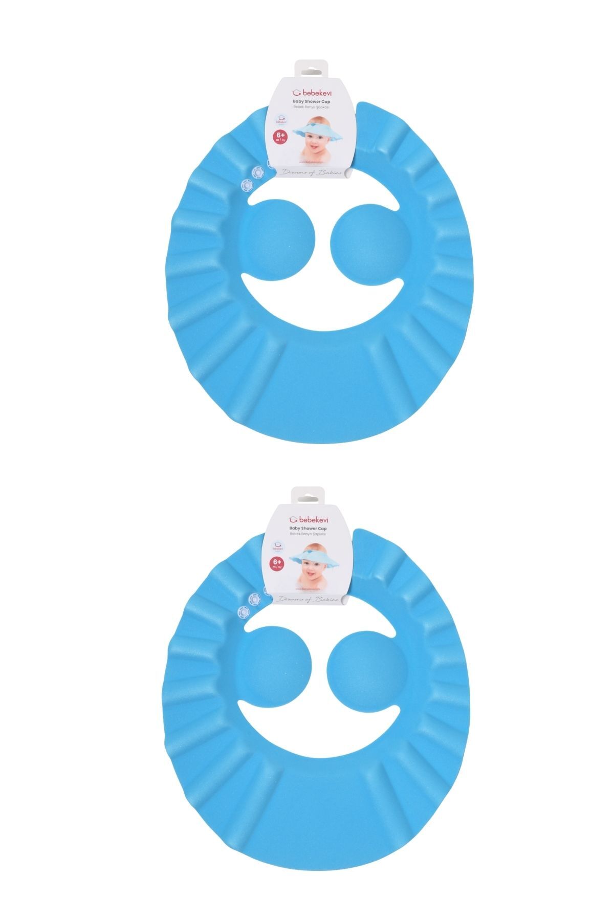 Bebekevi 2'li Şampuan ve Su Koruyucu Eva Köpük Bebek Banyo Şapkası fotoğrafı 7 (önizleme)
