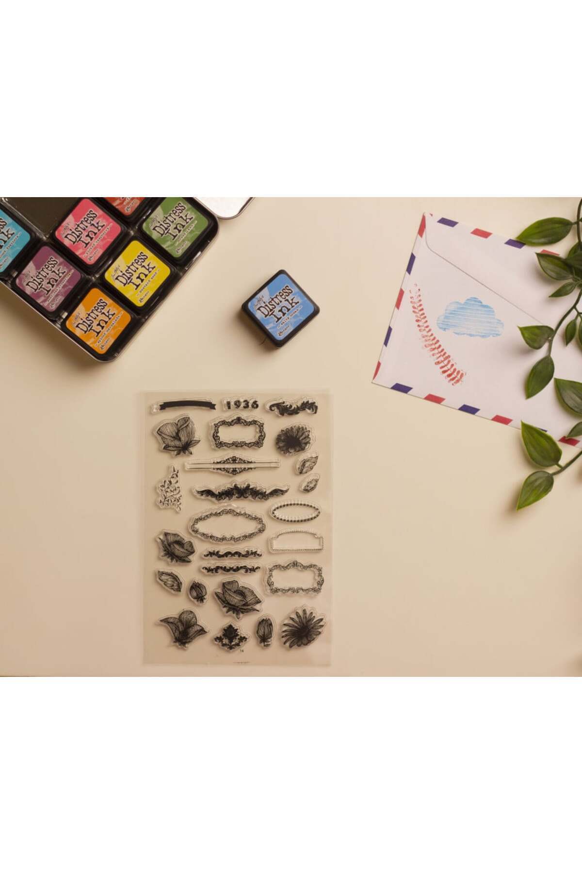 Unbraded-Transparent color stamp piece 2