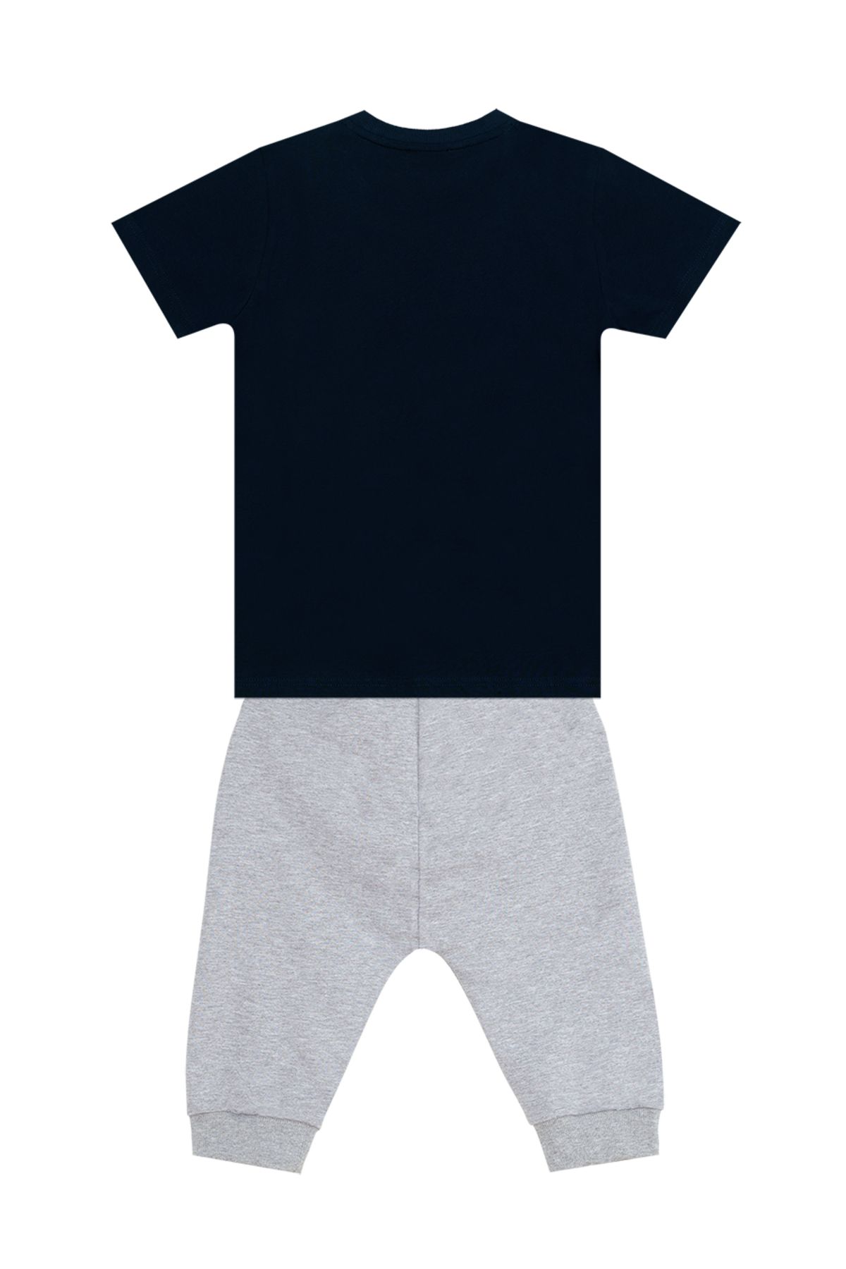 MSHB&G-Catch Wave Shark Marineblaues Sommer-T-Shirt-Capri-Shorts-Set für Jungen 4