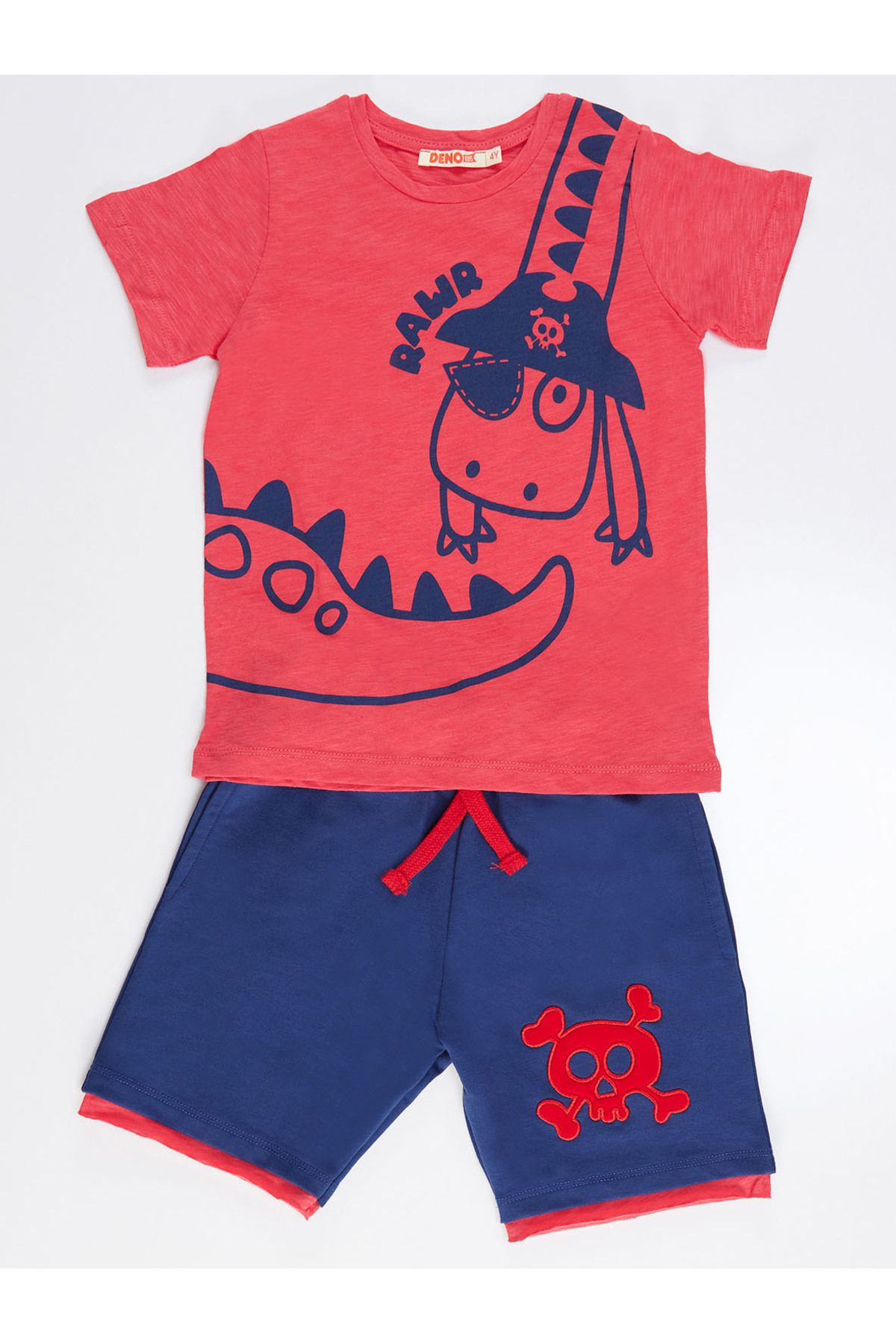 Denokids-Pirate Dino Boys nyári póló rövidnadrág szett 3