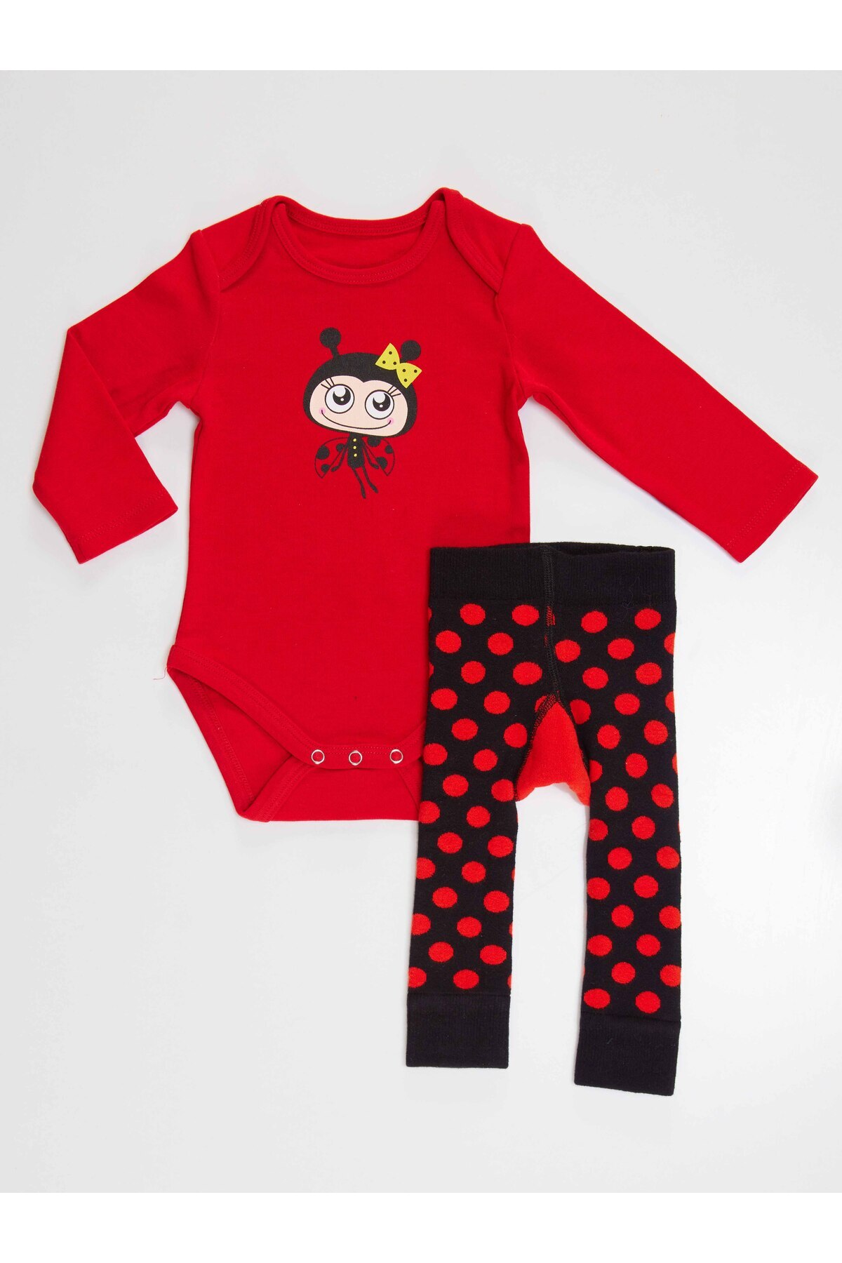 Denokids-Katicabogár Baby Girl Body Harisnya-nadrág szett 4