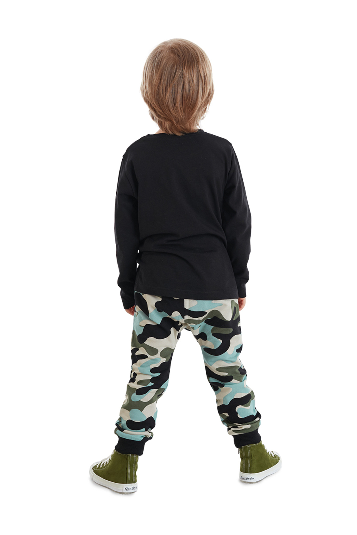 MSHB&G-Camouflage Tiger Jungen Langarm T-Shirt Hose Anzug 2