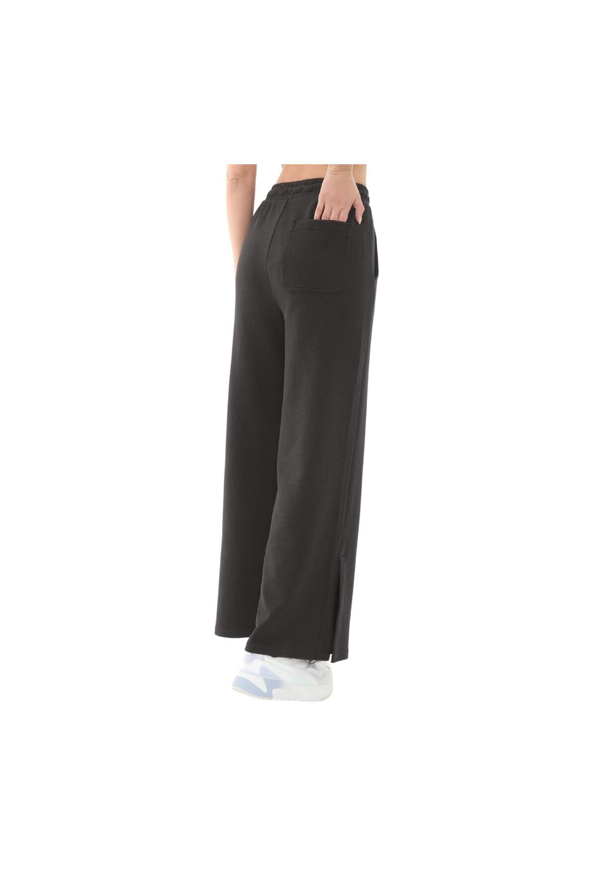Puma-Gestrickte Hose, bequem, normal, hoch, einfarbig, Seitentasche 4