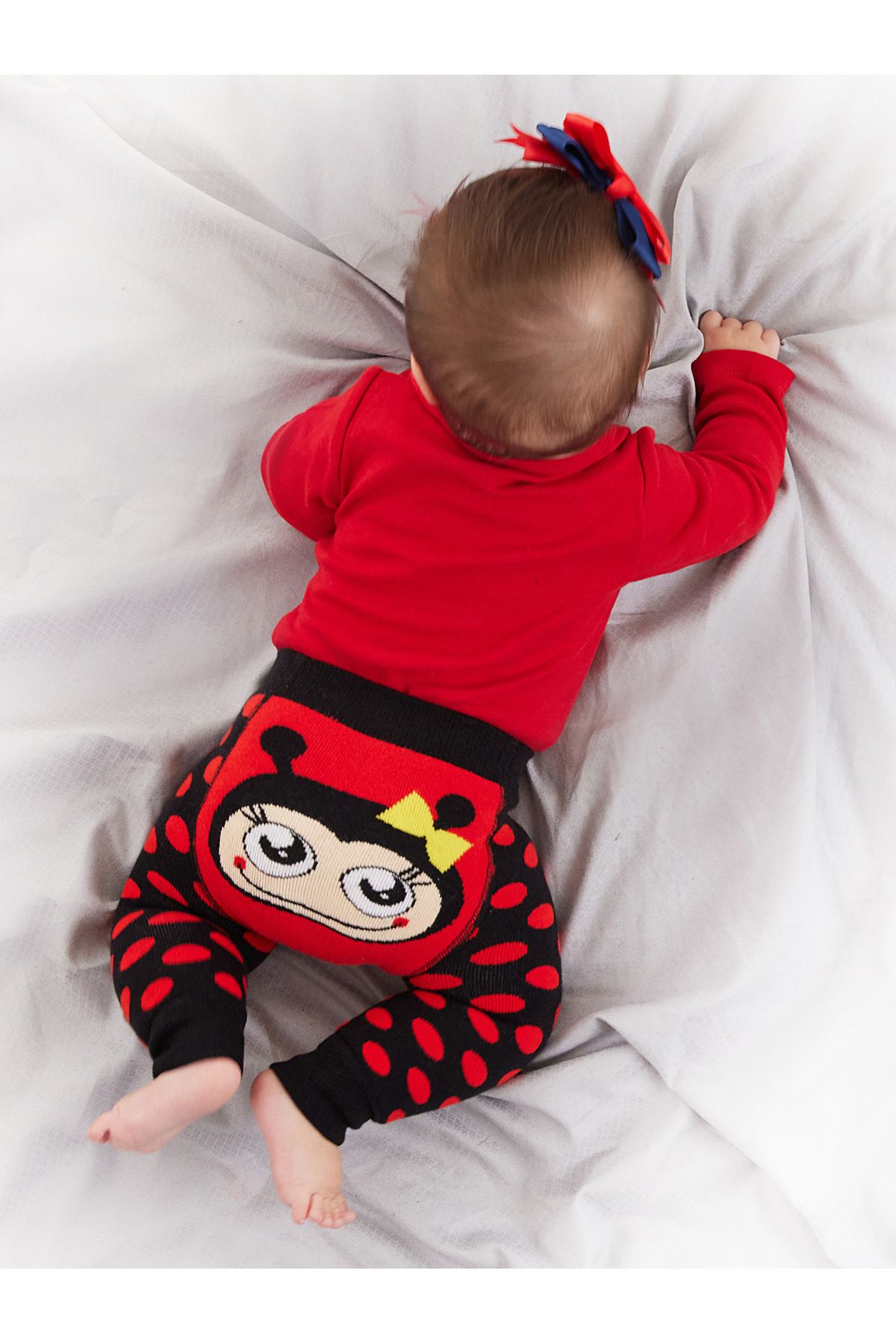 Denokids-Katicabogár Baby Girl Body Harisnya-nadrág szett 3