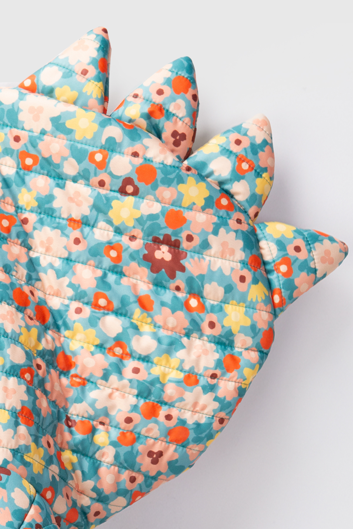 Verscon Kız Kapüşonlu Polar Astarlı Çiçek Desenli Kapitone Mont 9 Ay - 3 Yaş fotoğrafı 3 (önizleme)