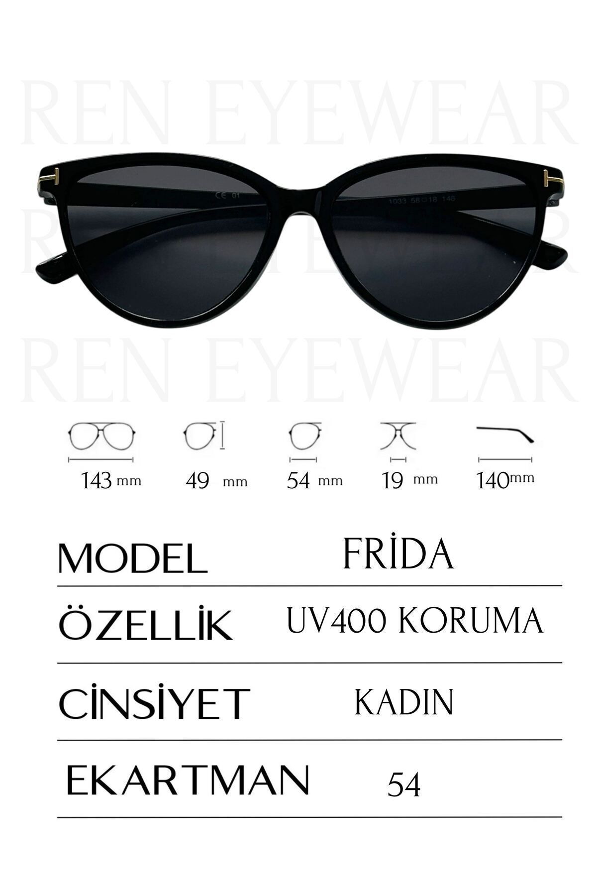 REN EYEWEAR-Frida Cat New Season Women's Sunglasses / Ren Eyewear 6