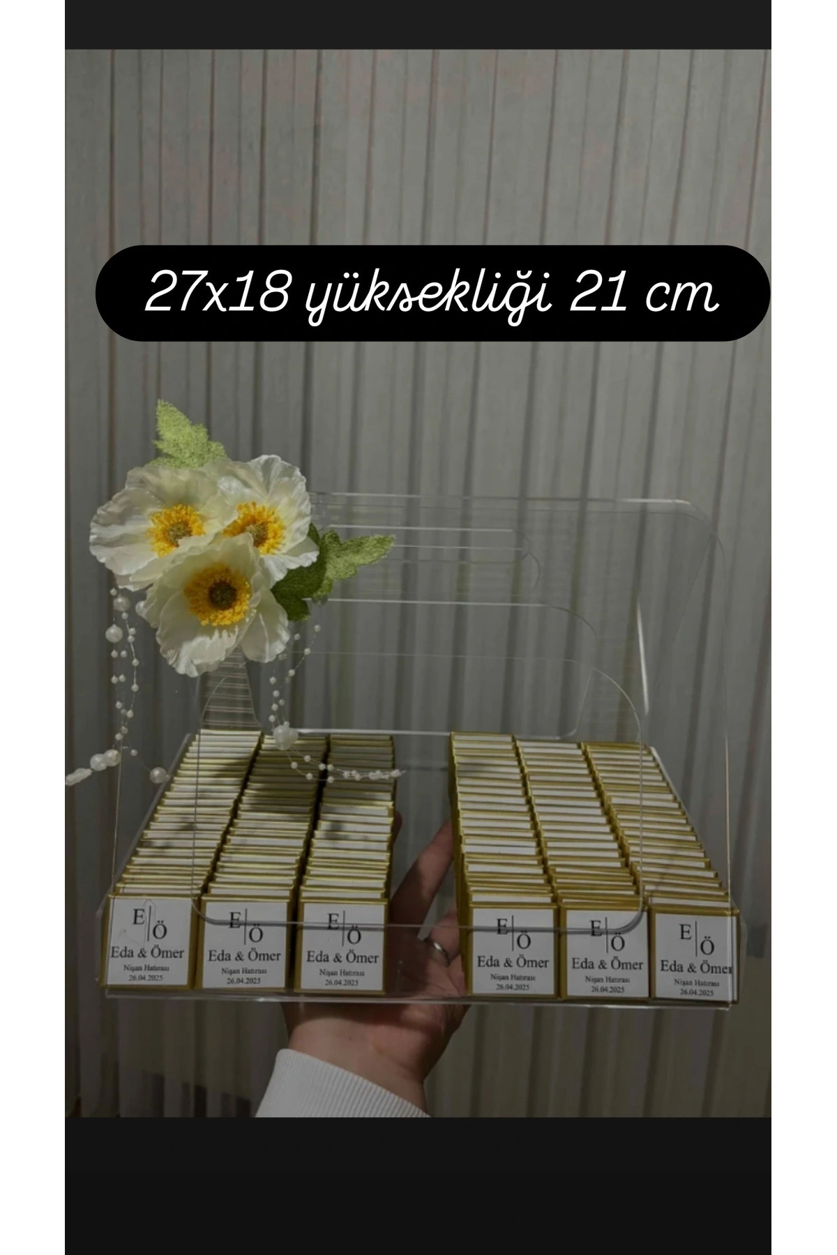 innossa pleksi dekorasyon 3 mm şeffaf pleksi pencereli çanta
