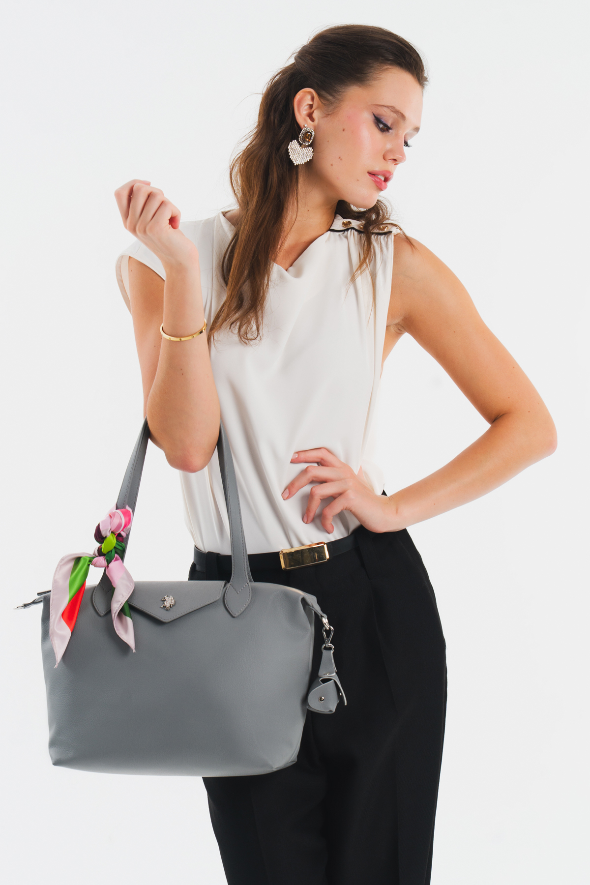 کیف رودوشی زنانه راسته | یو اس پولو U.S. Polo Assn. US25597 - تصویر 3